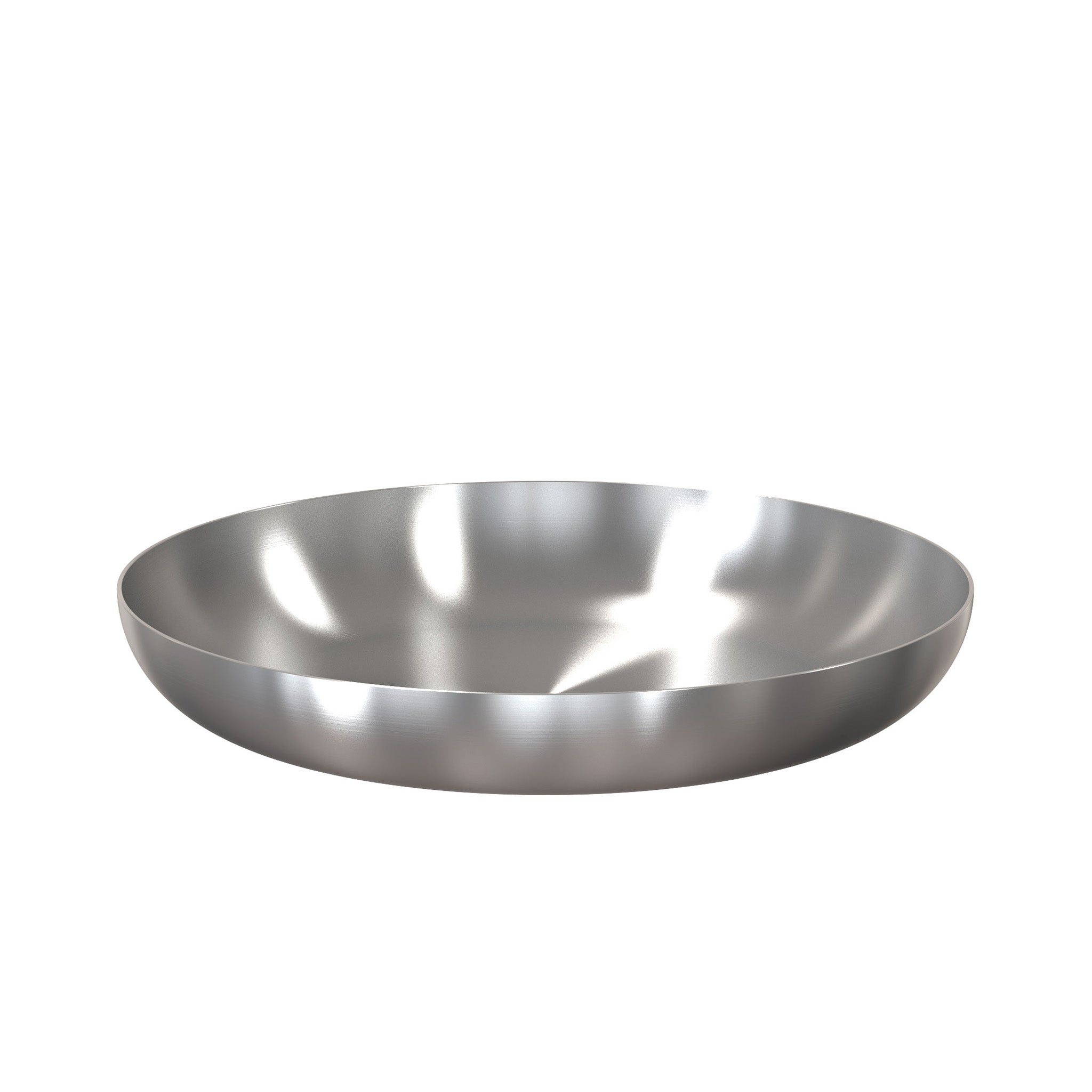 Minimalistische Schale aus gebürstetem Edelstahl – dekorative Ablage für Badaccessoires und kleine Utensilien.