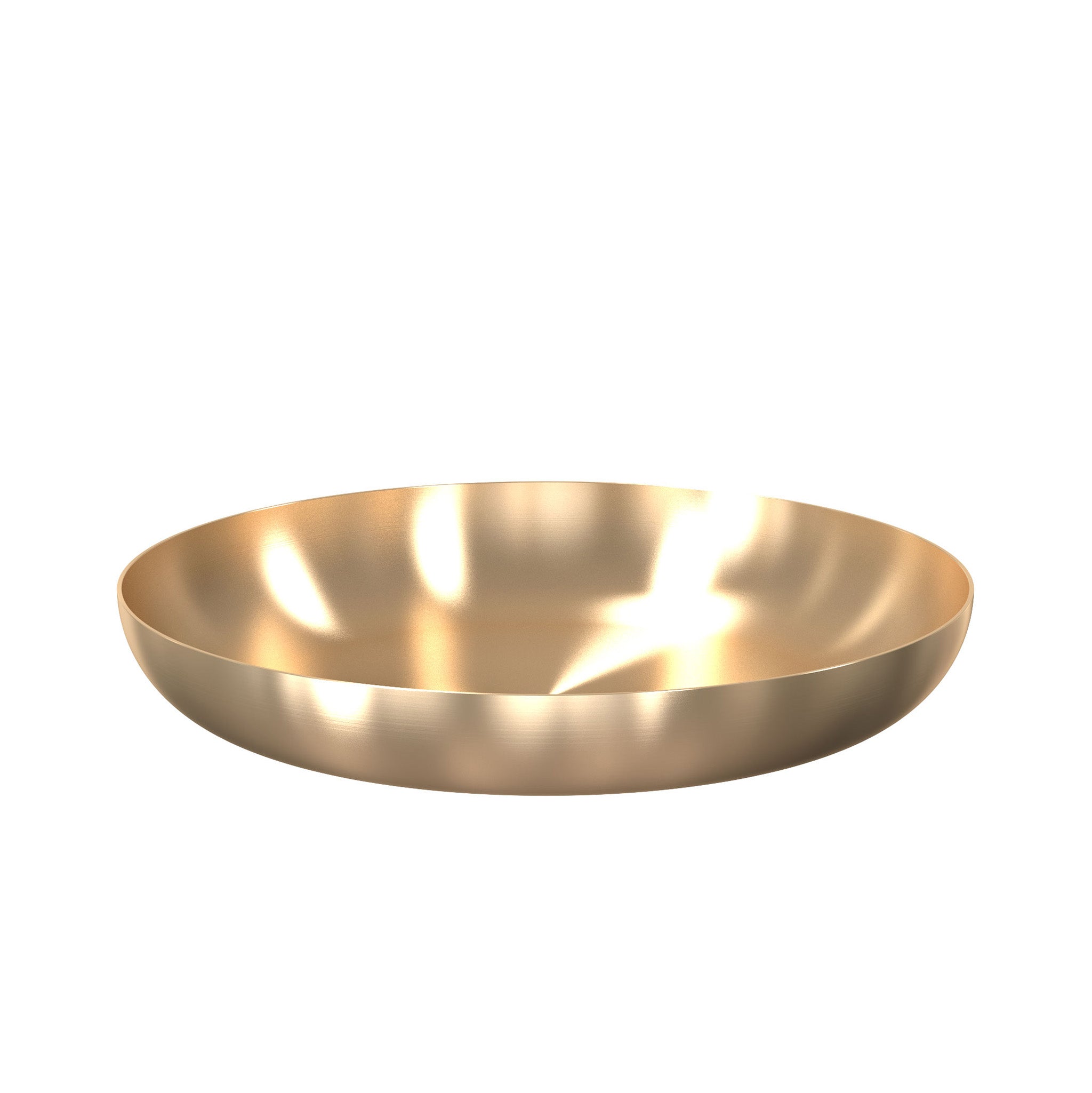 Exklusive Schale in gebürstetem Gold – elegante Ablage im skandinavischen Design.