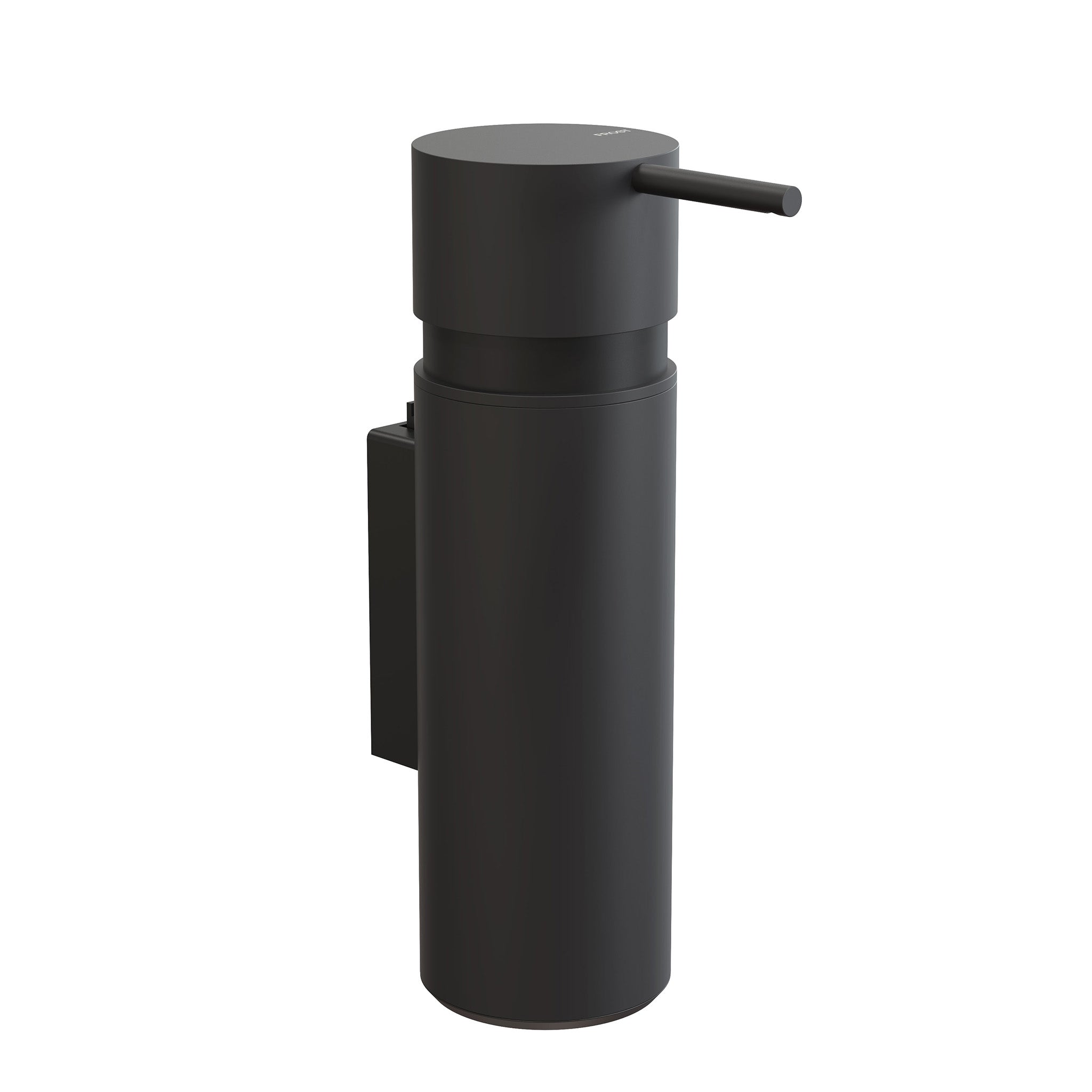 Wandmontierter Seifenspender in Schwarz matt aus der Nova2 Kollektion – elegantes Accessoire von Frost Denmark.