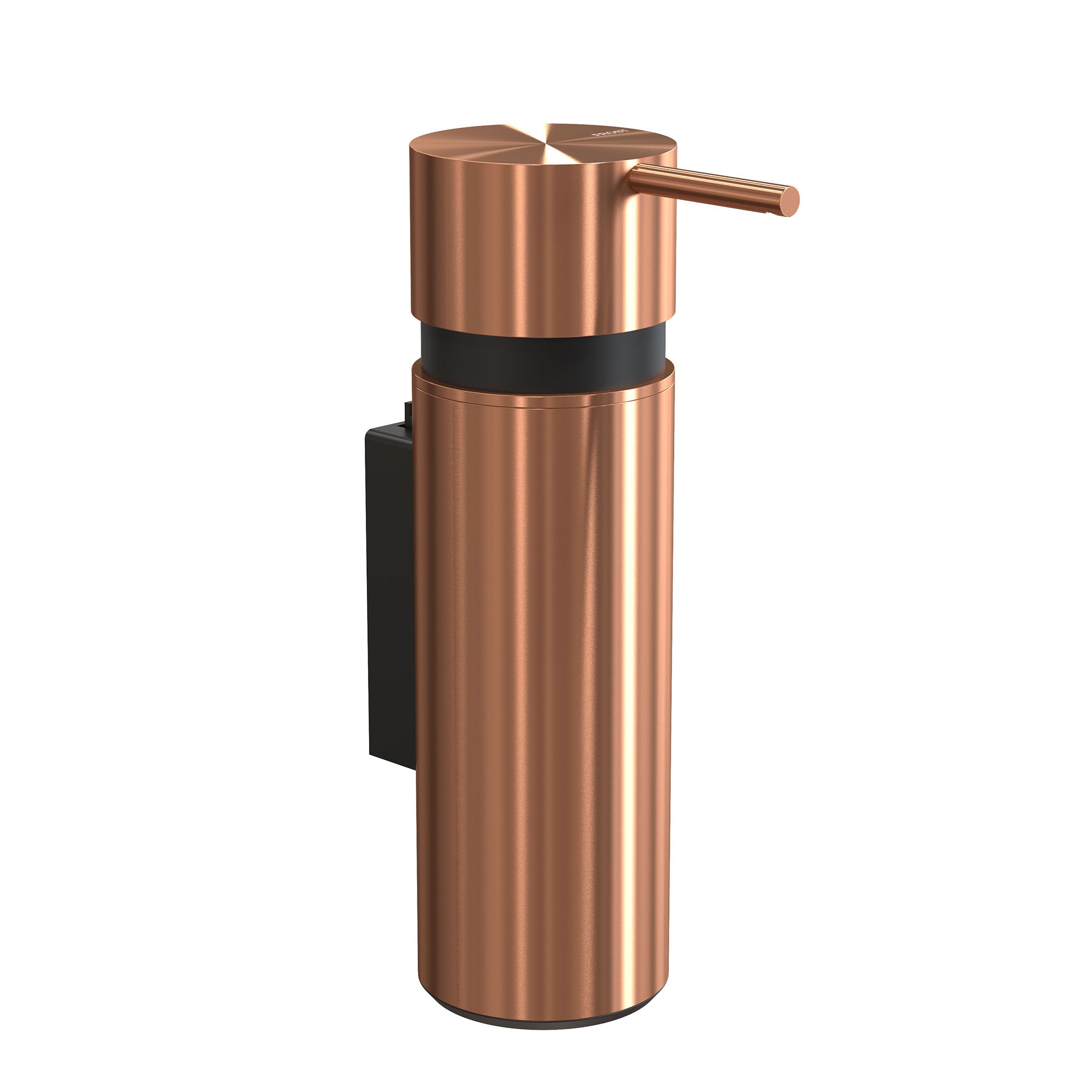 Design-Wandseifenspender aus gebürstetem Kupfer von Frost Denmark – perfekte Verbindung von Funktion und Stil.