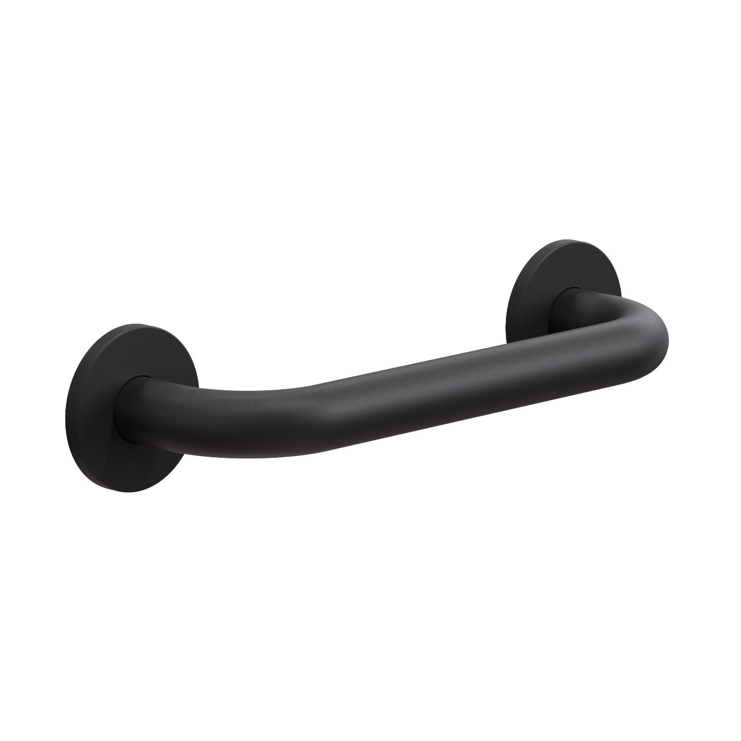 Rutschfester Badezimmergriff in Schwarz matt – 30 cm Haltegriff für stilvolle Wandmontage