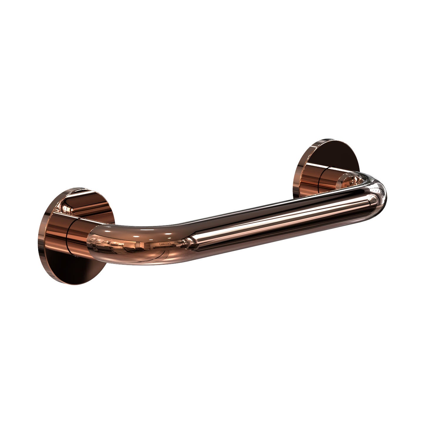 Haltegriff aus poliertem Kupfer – stilvoller 30 cm Badezimmergriff mit edler Note