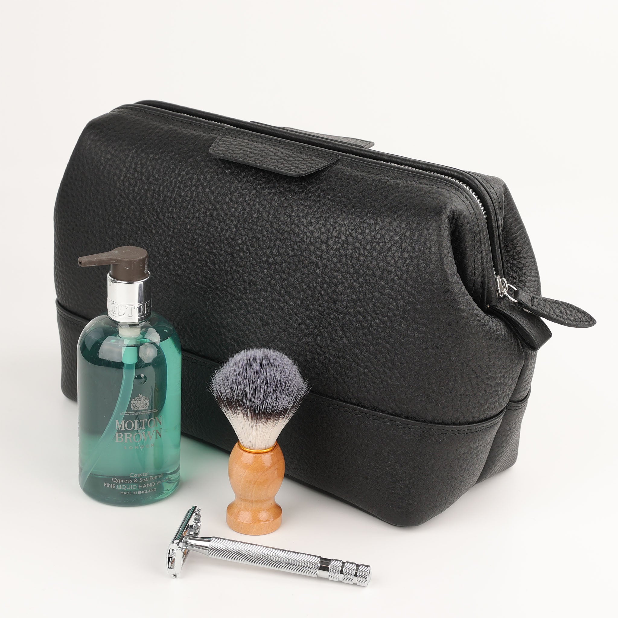 Trousse de toilette en cuir Mousetrap XL