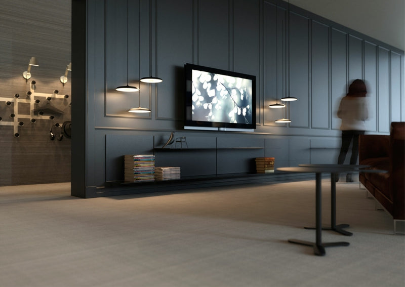 Side table with shelf 45cm - matte black