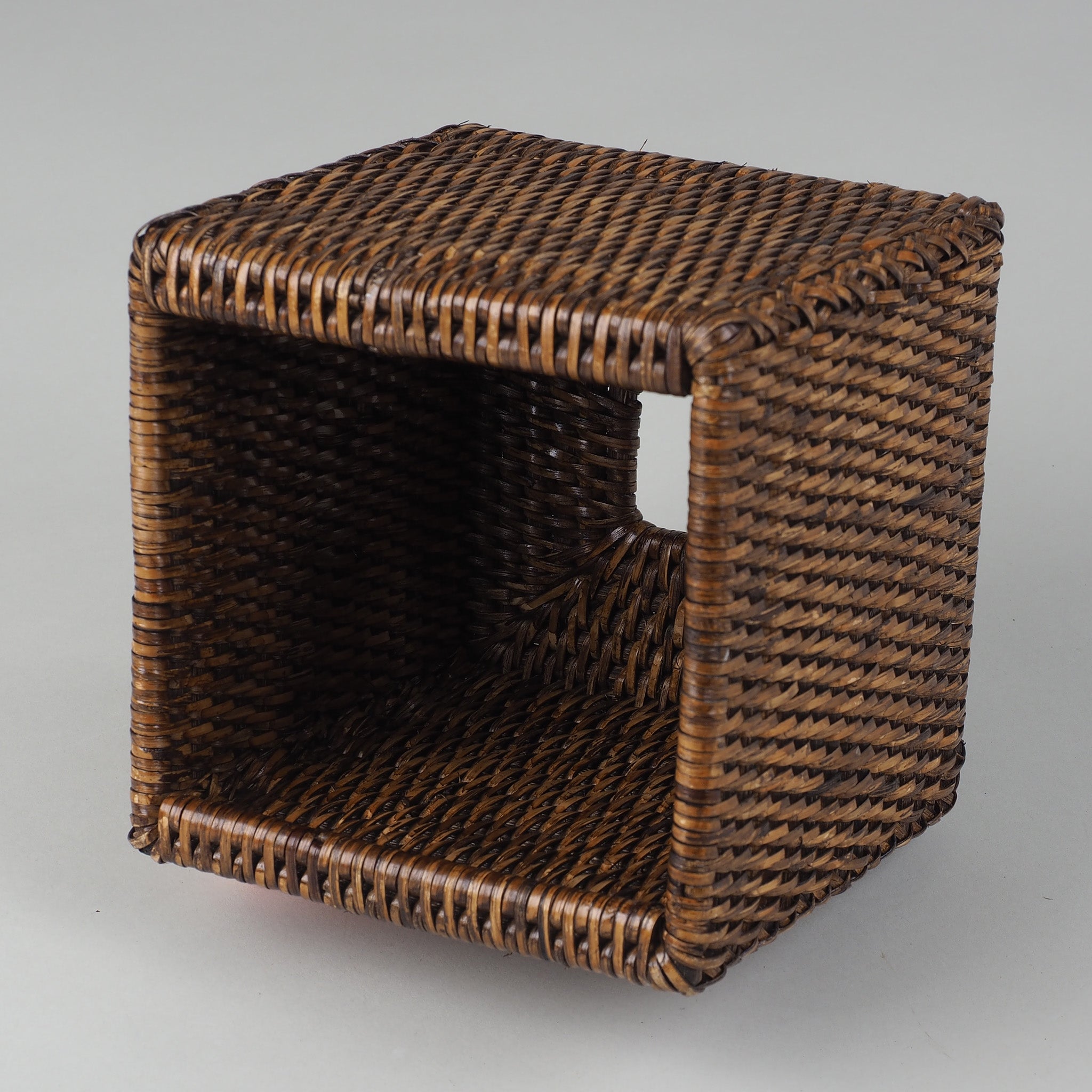 Hochwertige Kosmetiktuchbox in dunklem Rattan-Design, geeignet für gängige Papiertuchpackungen, Decor Walther Basket, dasfeinebad