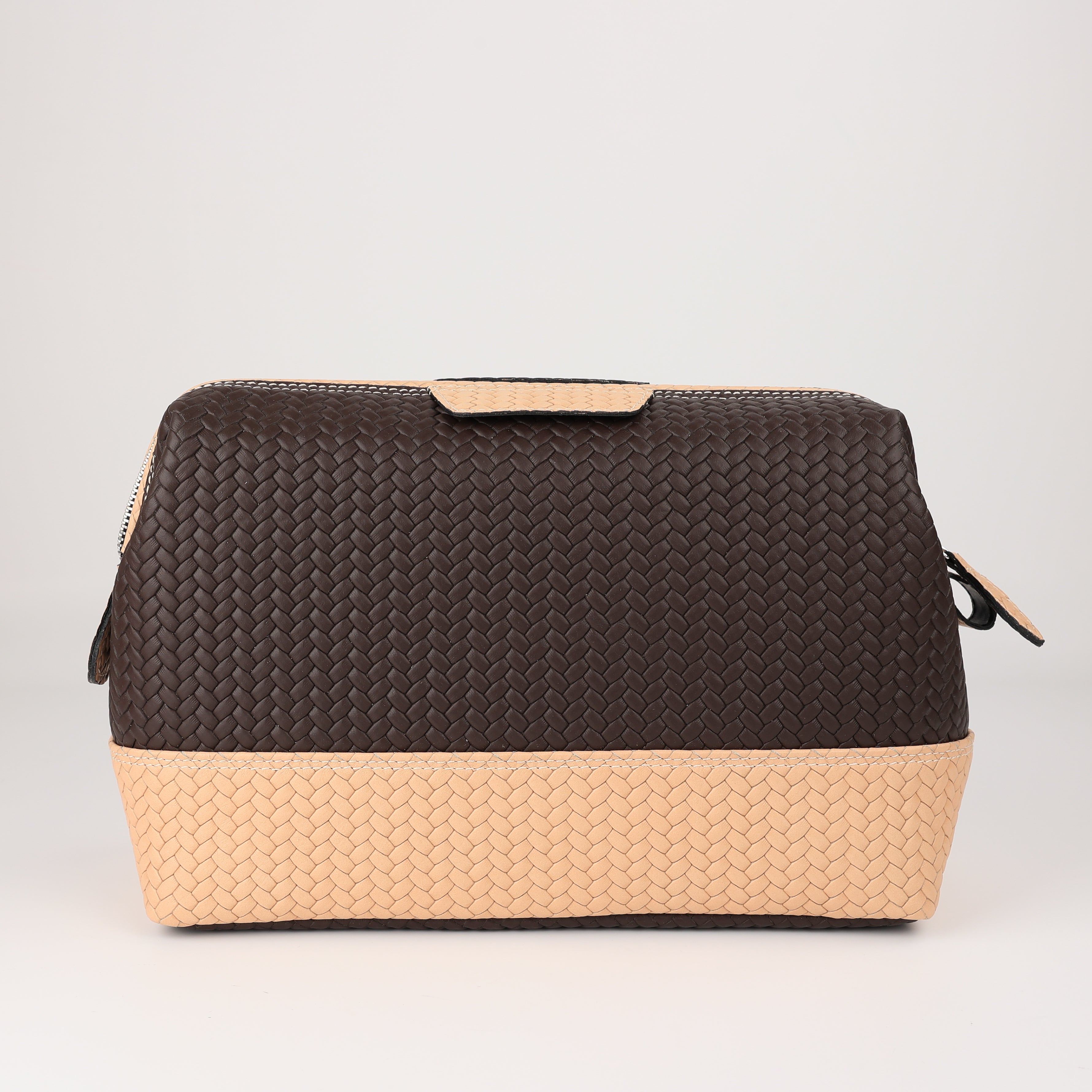Toiletry Bag Mousetrap High (L) - dark brown/ sand
