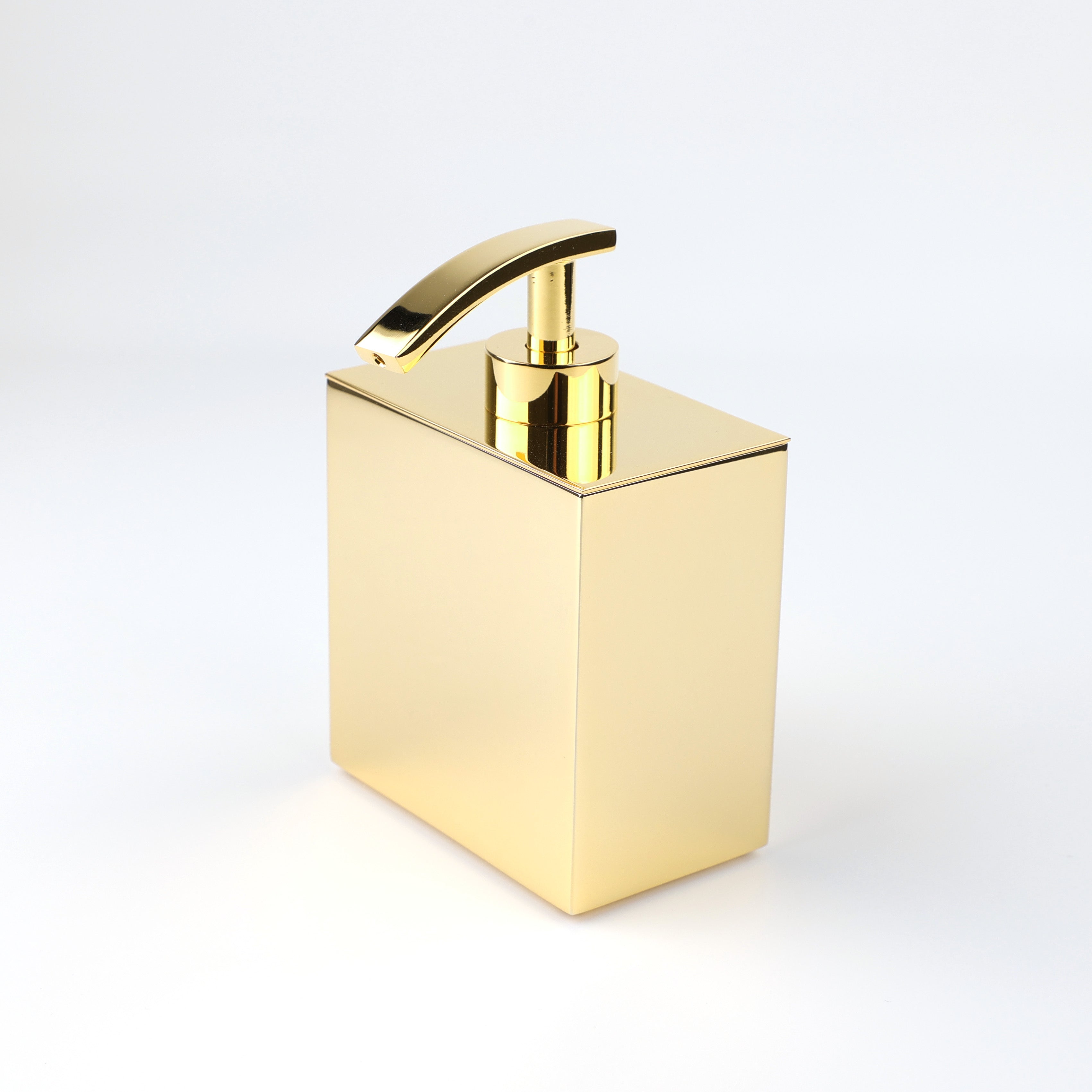 Hochwertiger Windisch 90101 O Seifenspender in 24-Karat-Gold-Optik, modernes und luxuriöses Design, ideal für elegante Badezimmer und Gäste-WCs.
