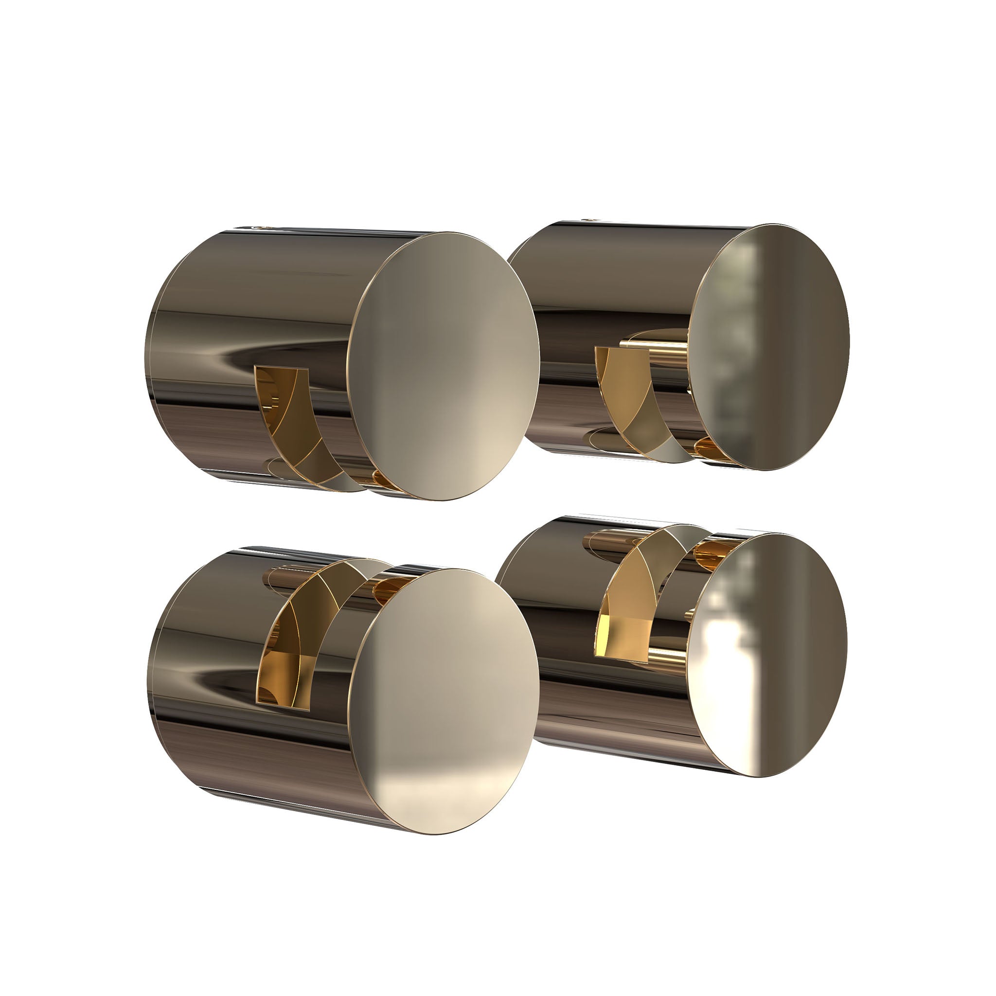 Luxuriöser Spiegelclip von Frost Denmark in glänzendem Gold – perfekte Wandhalterung für elegante Glas-Spiegel, 3–6 mm, Nova2