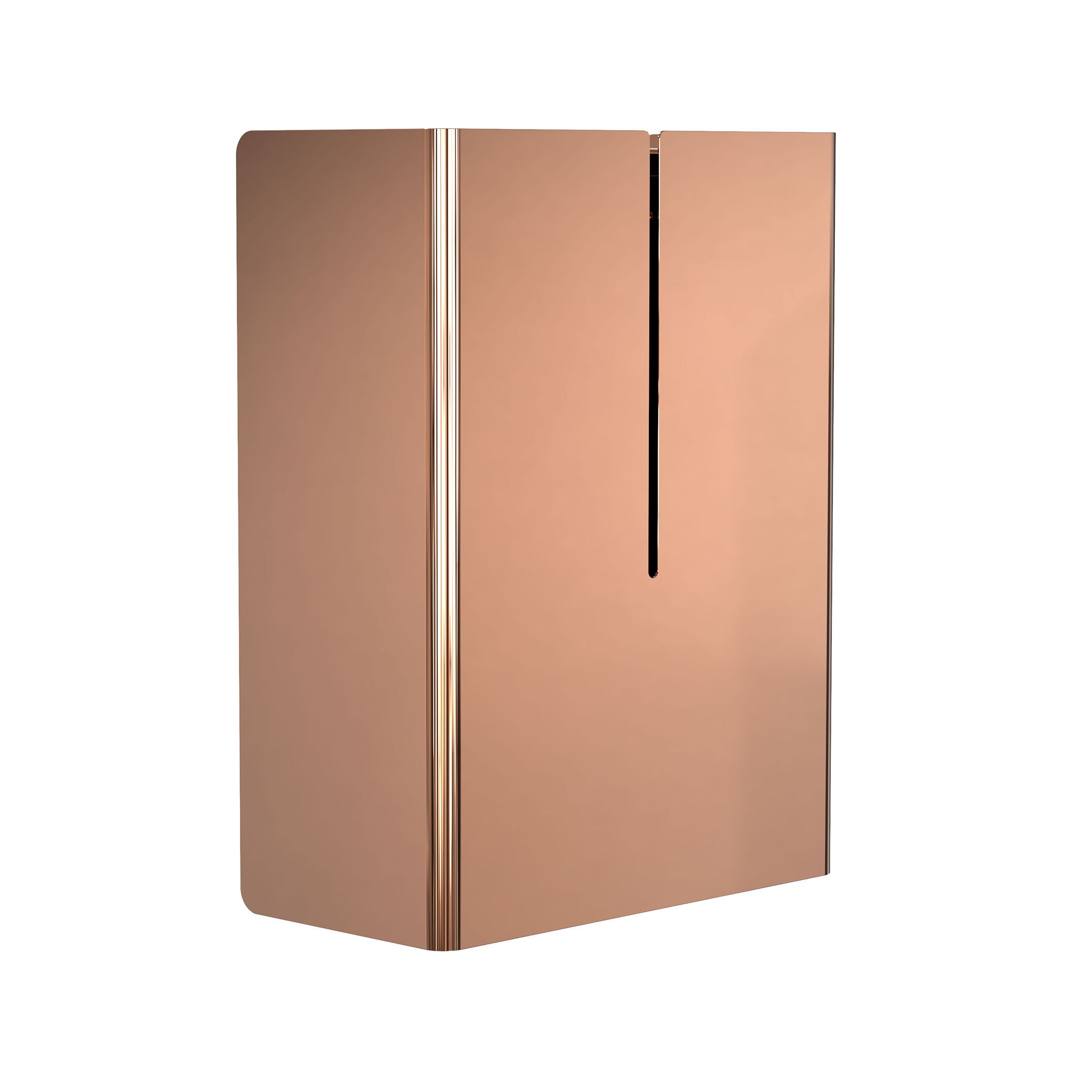 Frost Denmark Wandpapierkorb 1945 in Kupfer poliert – edler Mülleimer mit warmem Metallfinish