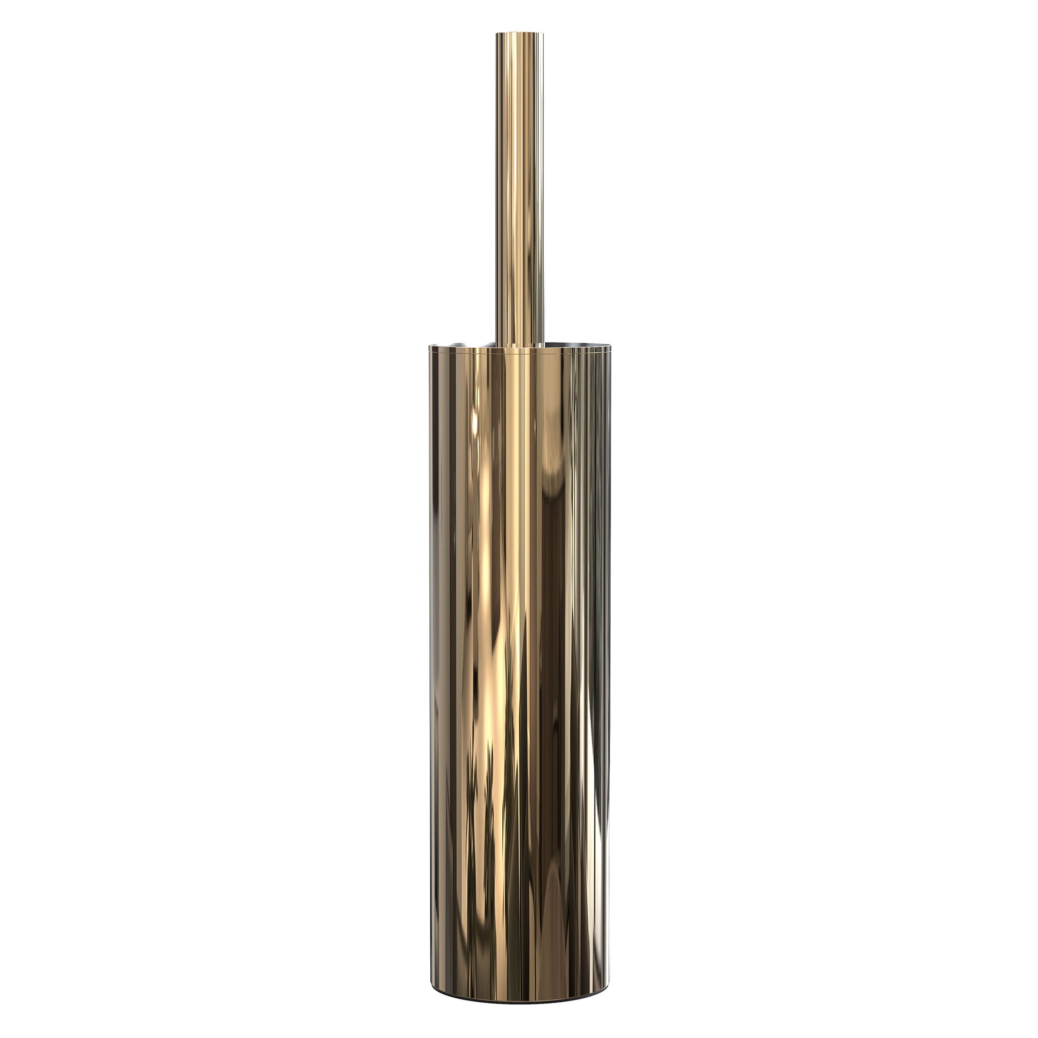 Luxus-WC-Bürste 1970 in Gold poliert – eleganter Eyecatcher von Frost Denmark für moderne Bäder