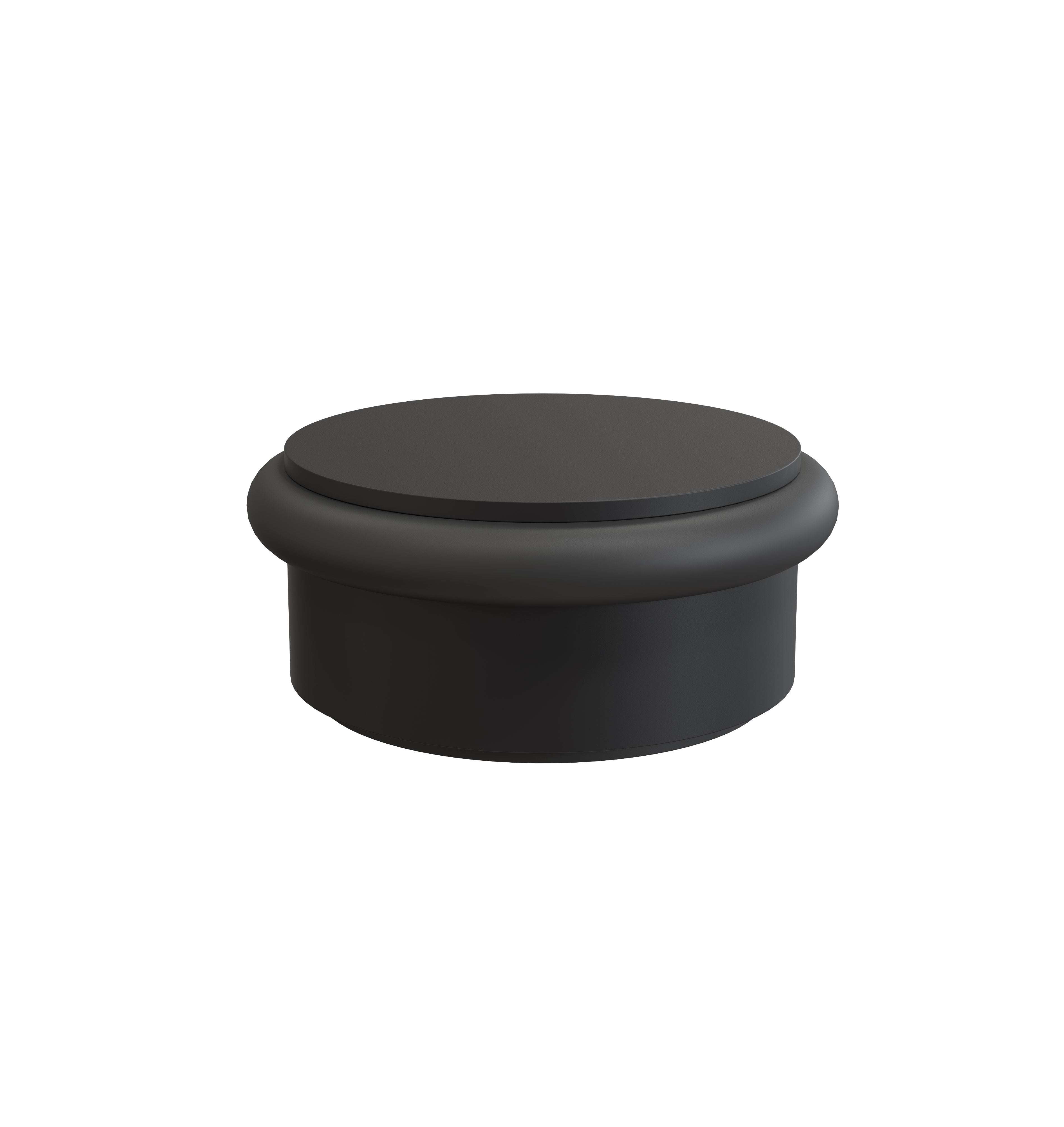 Stilvoller Türstopper in Schwarz matt, frei stehend, ideal für jede Bodenart, von Frost Denmark bei Das Feine Bad