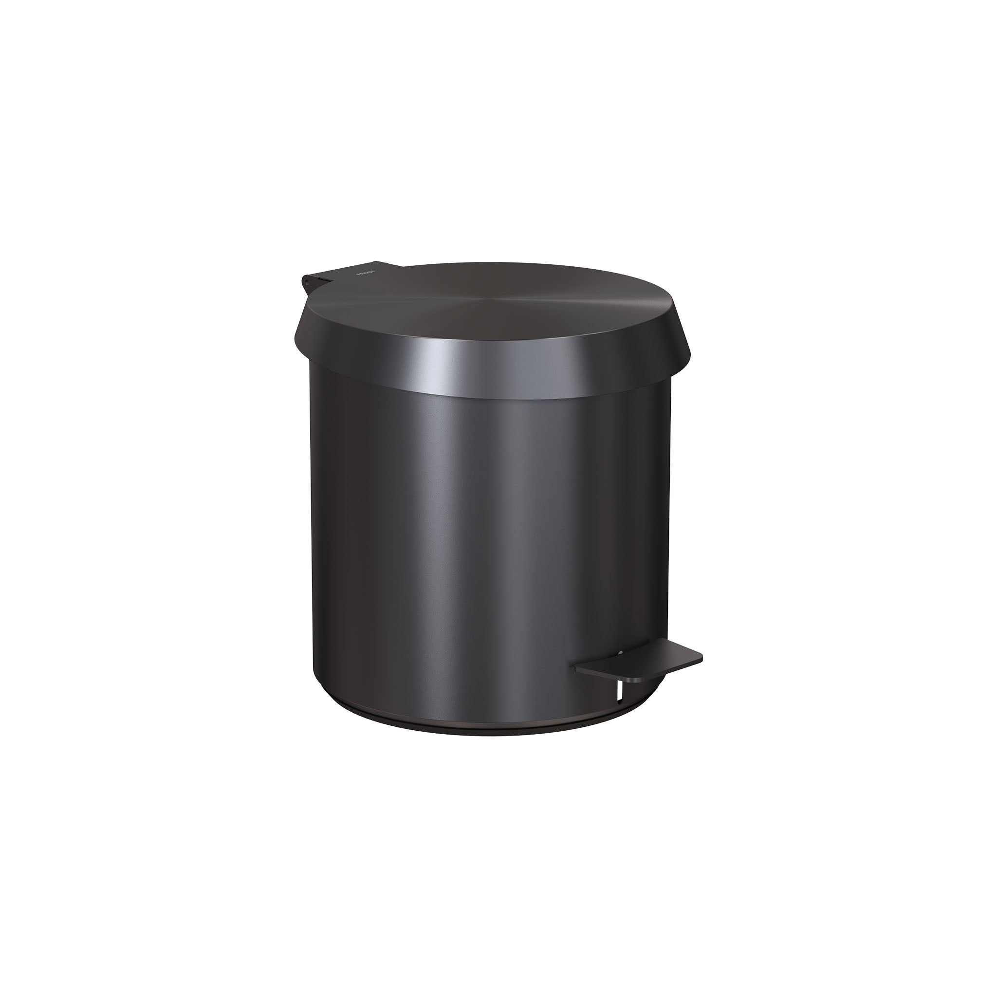 Treteimer 3001 in Schwarz gebürstet – stilvolles Designaccessoire von Frost für Ihr Badezimmer.