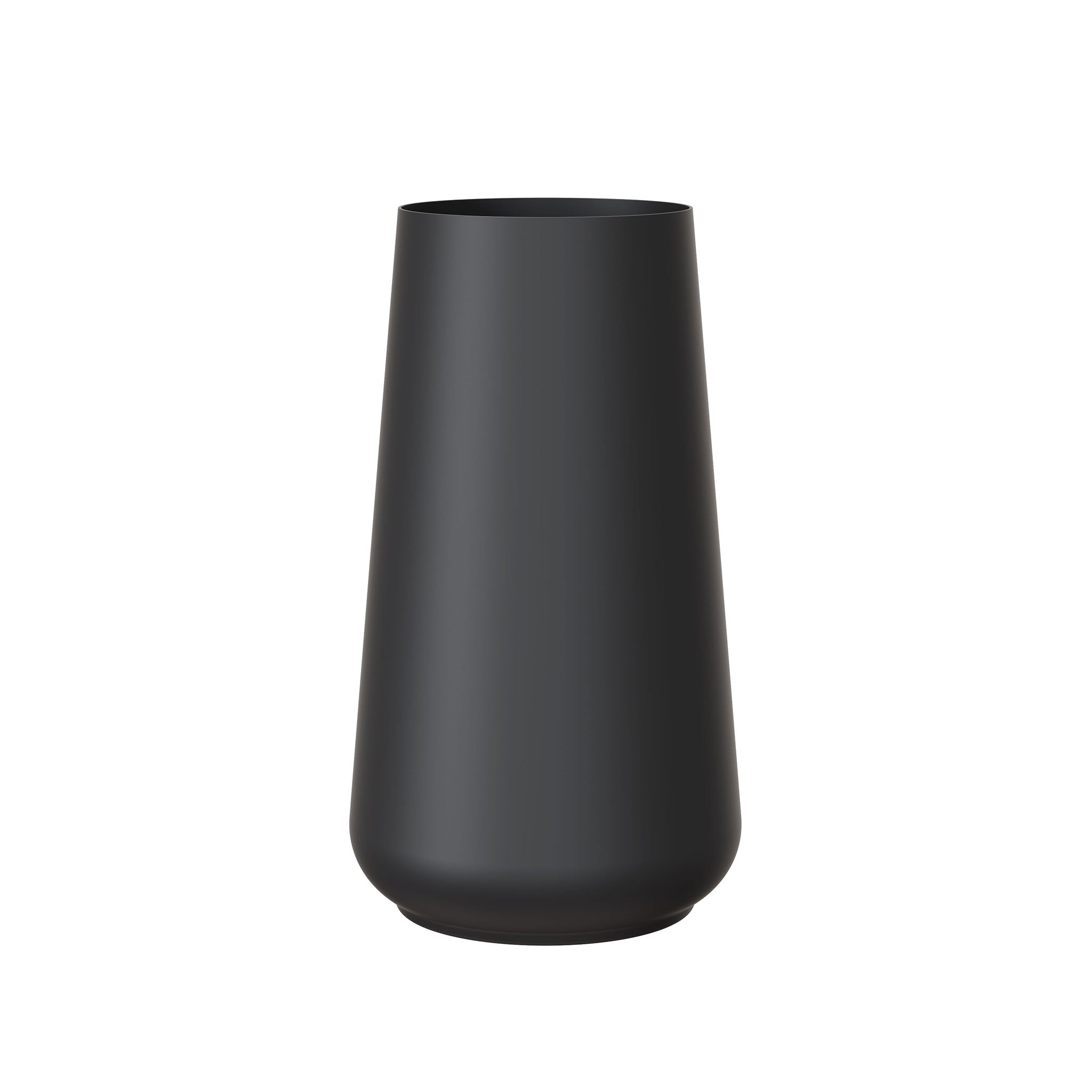 Rondo Designvase von Frost Denmark in schwarz matt – klare Formensprache trifft auf eleganten Minimalismus.