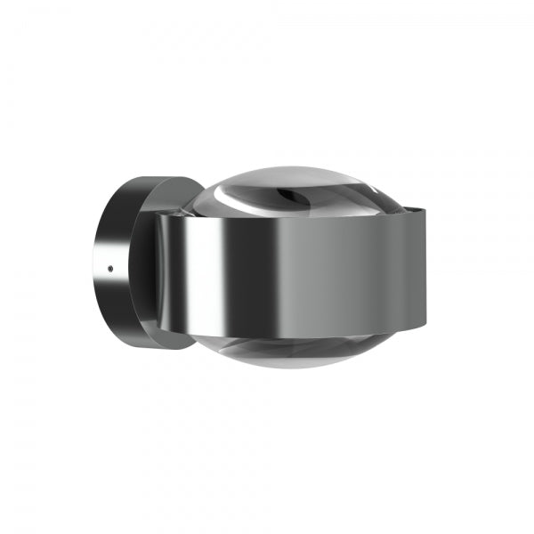 PUK Maxx Wall Lampe in mattem Chrom, stilvolles und zurückhaltendes Design, dimmbares warmweißes Licht, hochwertige Materialien