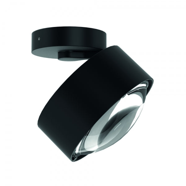 Puk Maxx Move Deckenleuchte in mattem Schwarz aus der Black White Edition von Top Light - LED dimmbar, 360° drehbar und 50° schwenkbar für individuelles Lichtkonzept mit warmweißem Licht