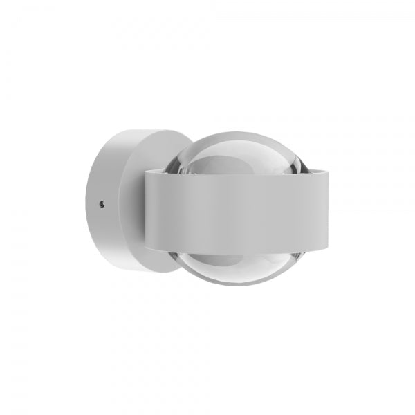 Moderne Wandleuchte PUK MINI WALL in matt weiss - Flexible Badlampe mit dimmbarem Licht, perfekt als Spiegelleuchte oder indirekte Beleuchtung im Wohnzimmer