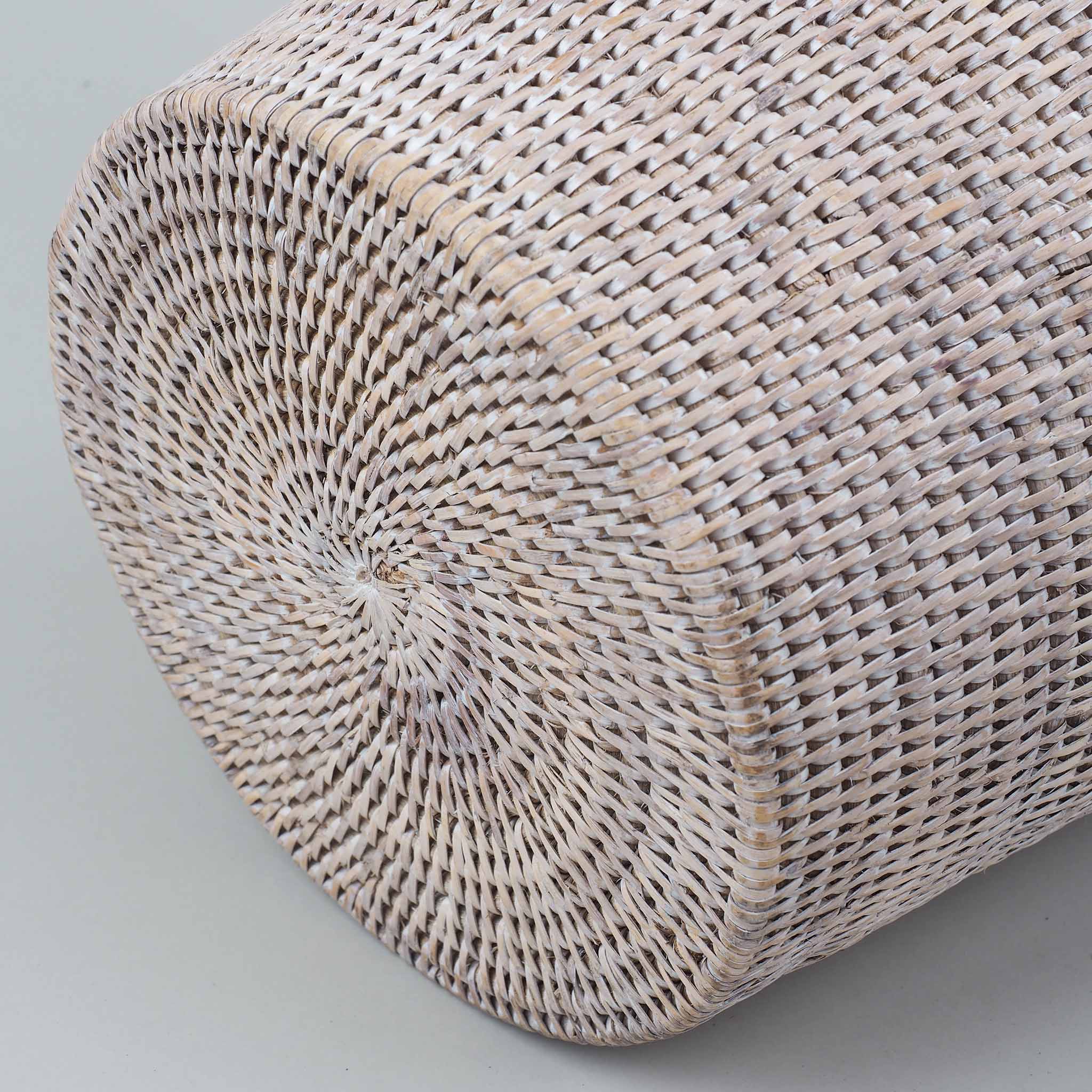 Heller Bambus Badeimer aus handgeflochtenem Rattan, perfektes Accessoire für stilvolle Badezimmereinrichtung, Decor Walther Basket Kollektion, dasfeinebad