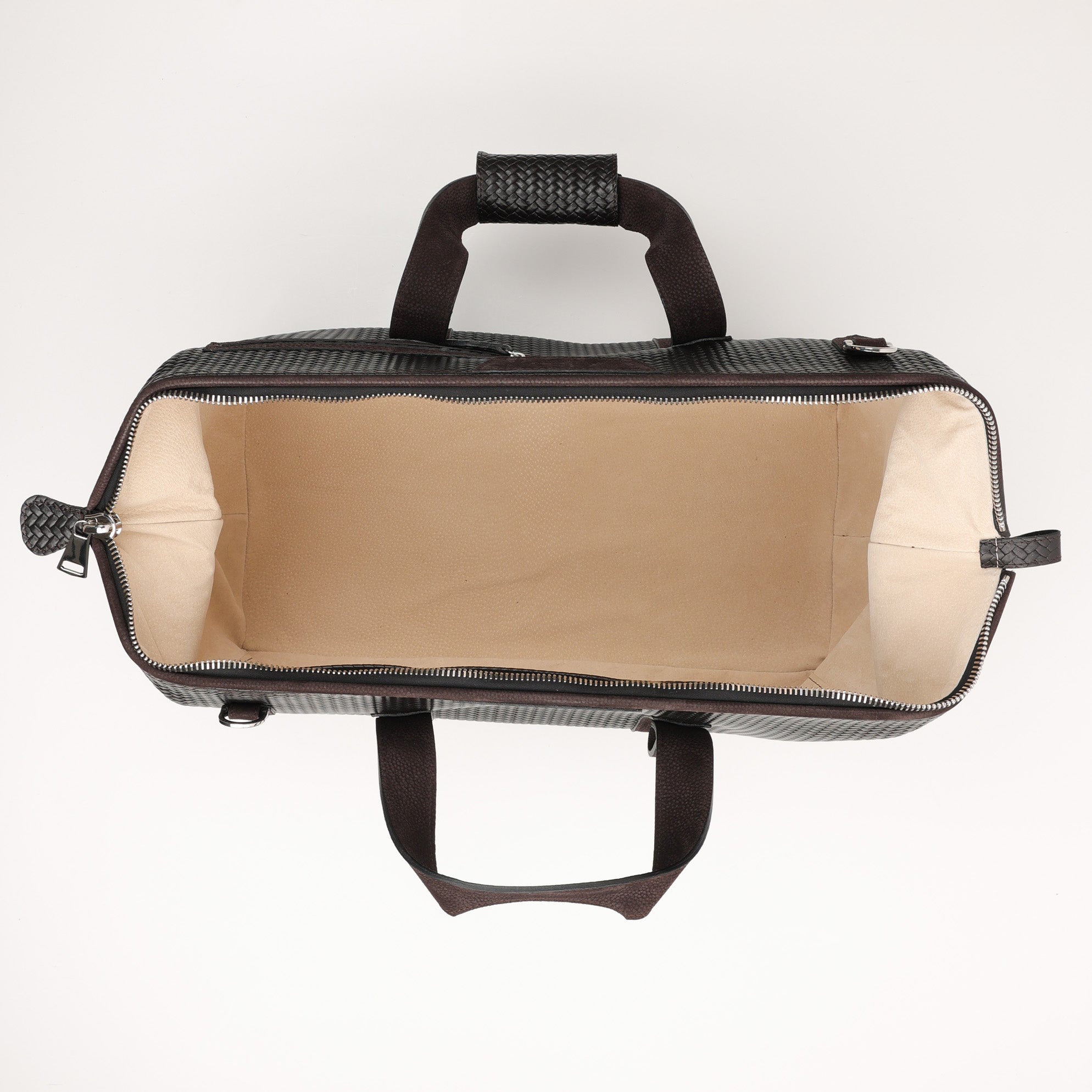 Luxuriöse Lederreisetasche in Dunkelbraun von F. Hammann – großzügiger Weekender mit Bügelöffnung, Außentasche und verstellbarem Schultergurt für stilvolles Reisen.