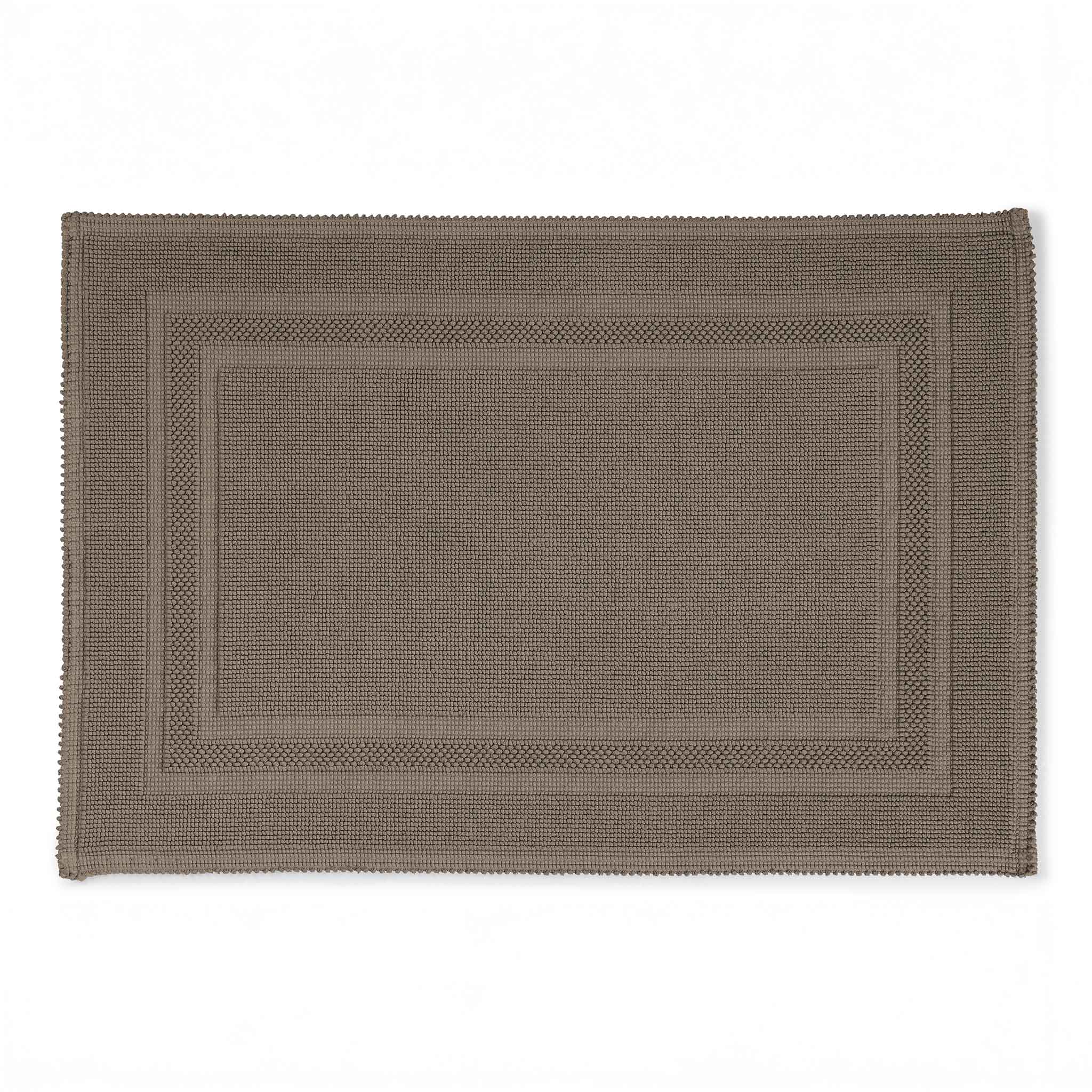 Hochwertiger GALA Badematte von Rhomtuft in zeitlosem Taupe mit hoher Lichtechtheit – waschbar bei 60°C und trocknergeeignet