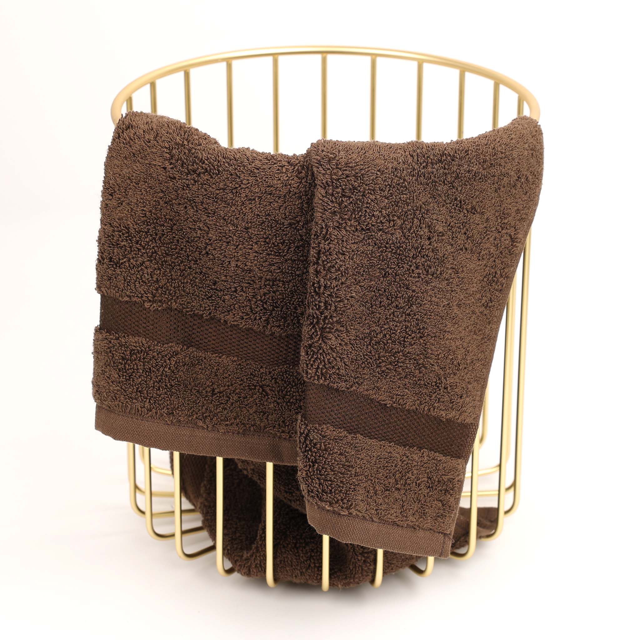 Angenehm weiches Handtuch in Mocca– Rhomtuft Princess 40x60 cm, langlebiges Frottee für Wellness im Bad