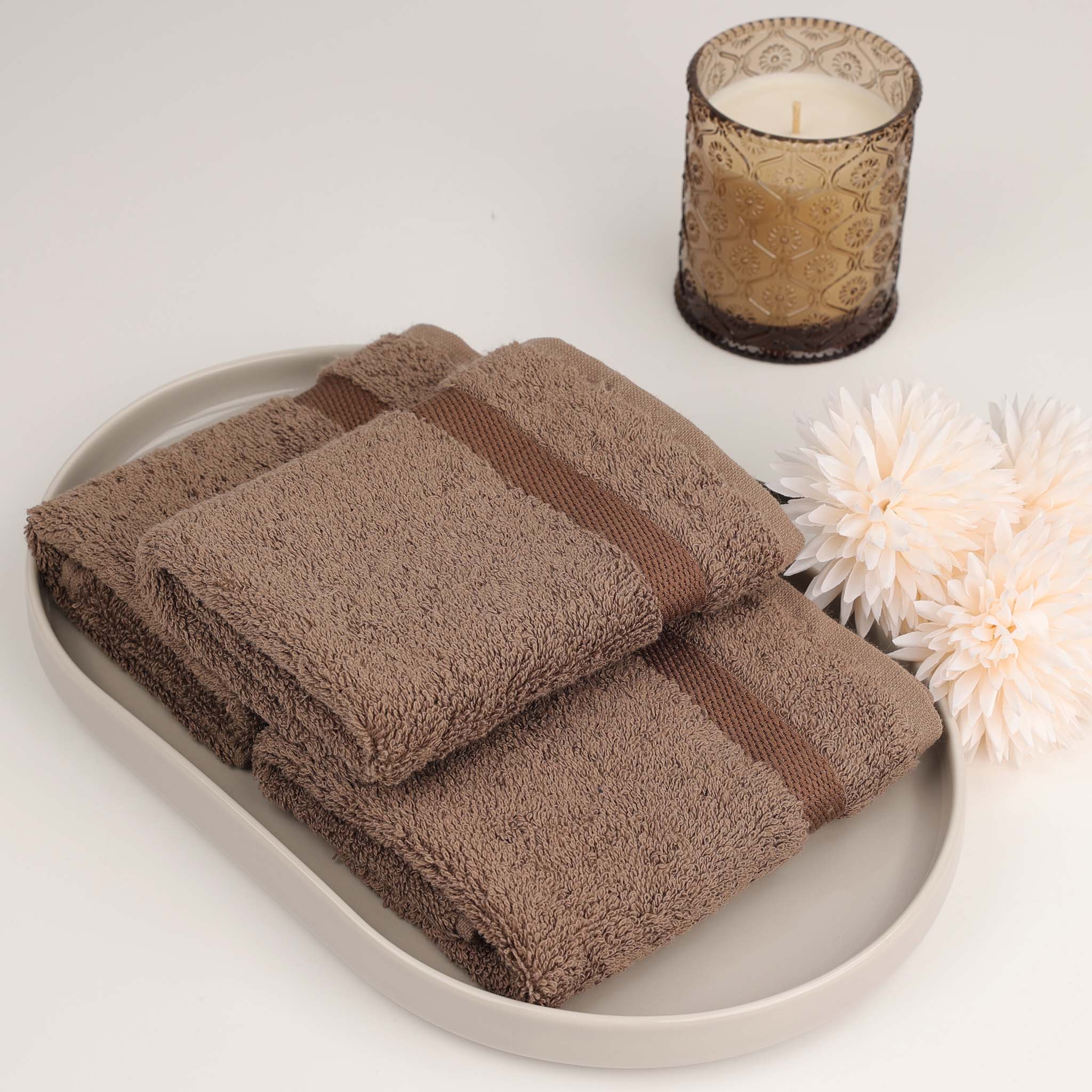 Weiches Gästetuch 30x30 cm aus der Serie Princess von Rhomtuft – 100 % Baumwolle, flauschig, saugstark und hochwertig verarbeitet