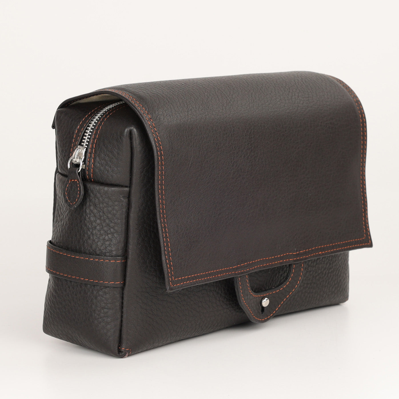 Trousse de toilette roulante - brun foncé