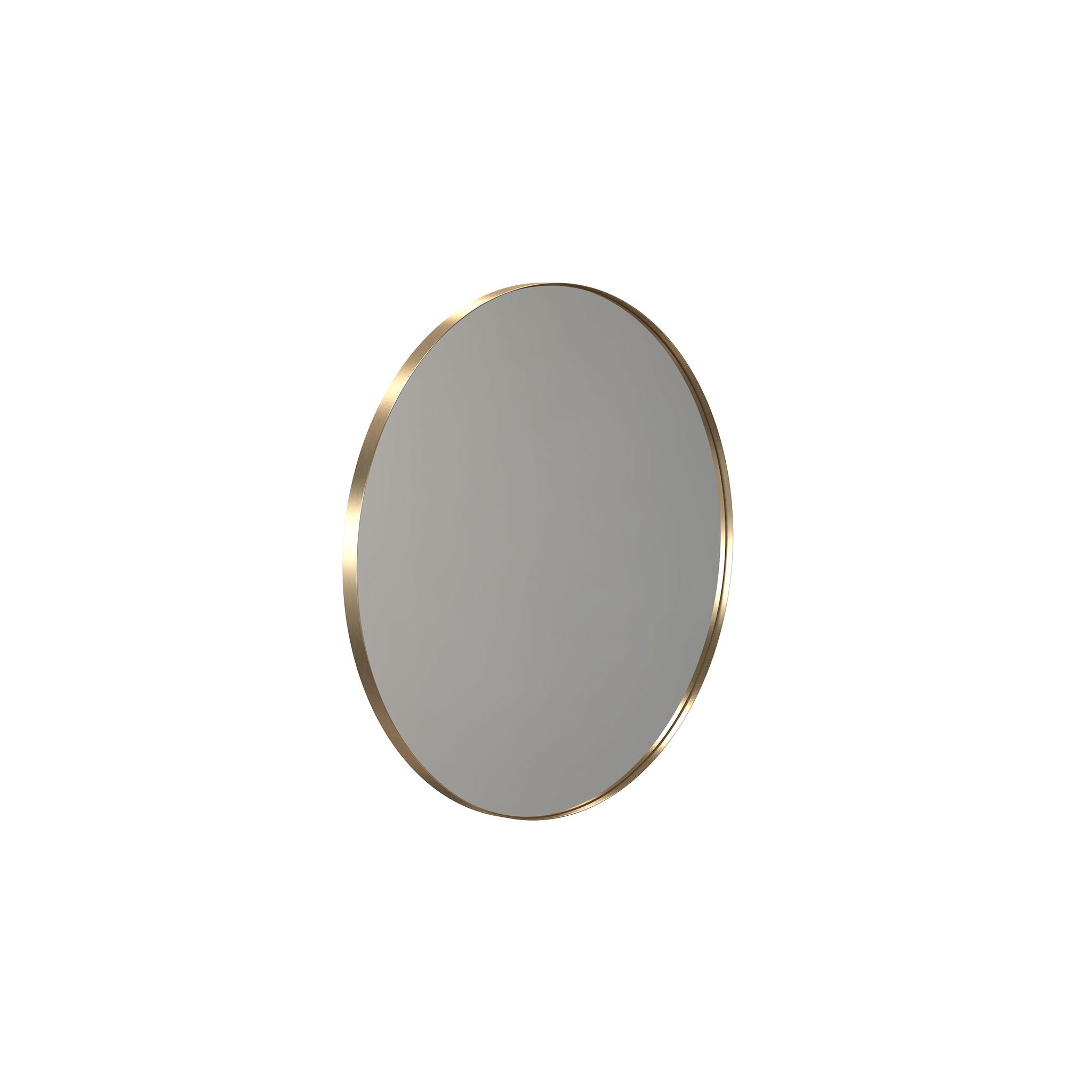 Wandspiegel in gebürstetem Gold – eleganter Akzent für Bad, Garderobe oder Schlafzimmer mit Stil.