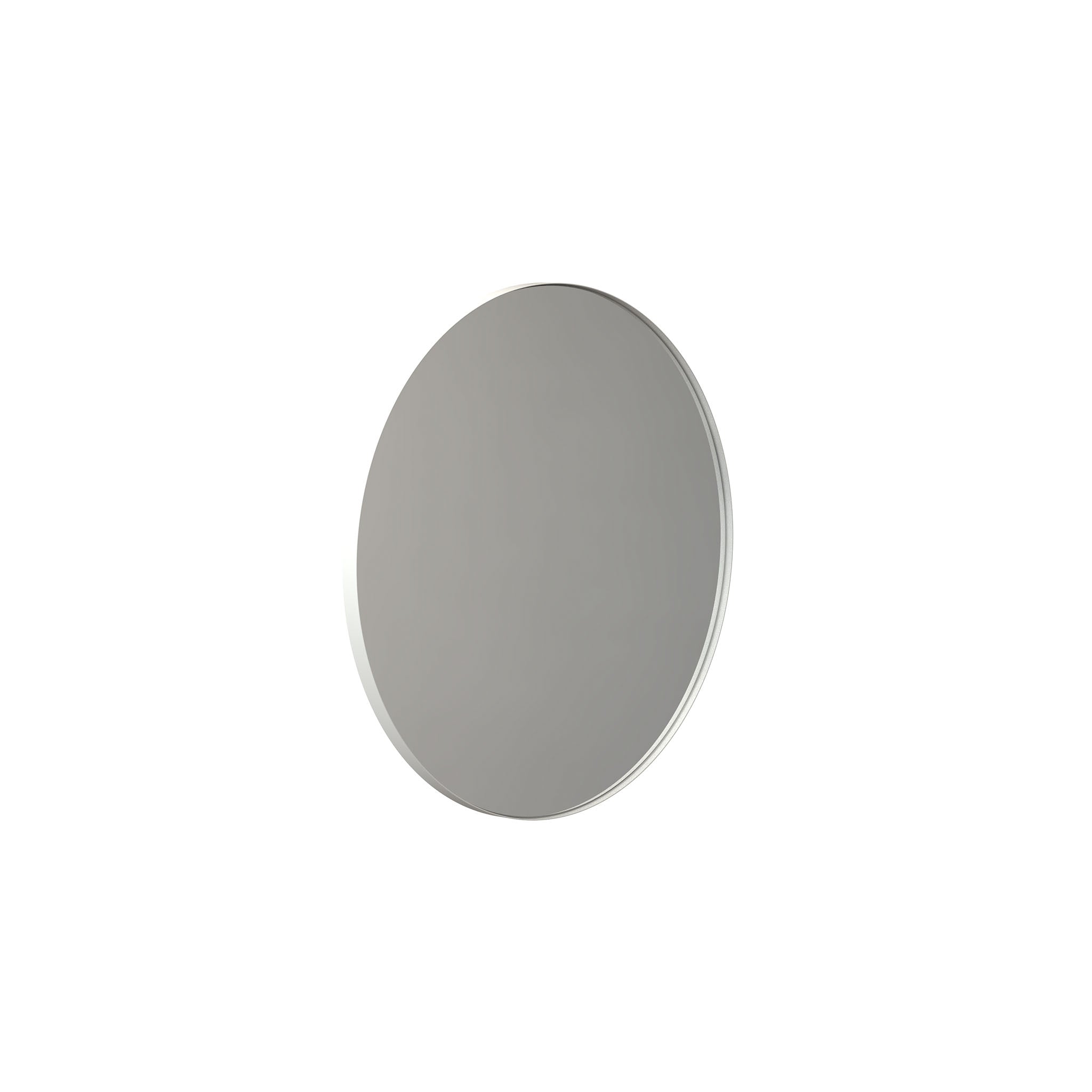 Minimalistischer Spiegel mit weiß mattem Rahmen – eleganter Design-Wandspiegel für Bad oder Flur.