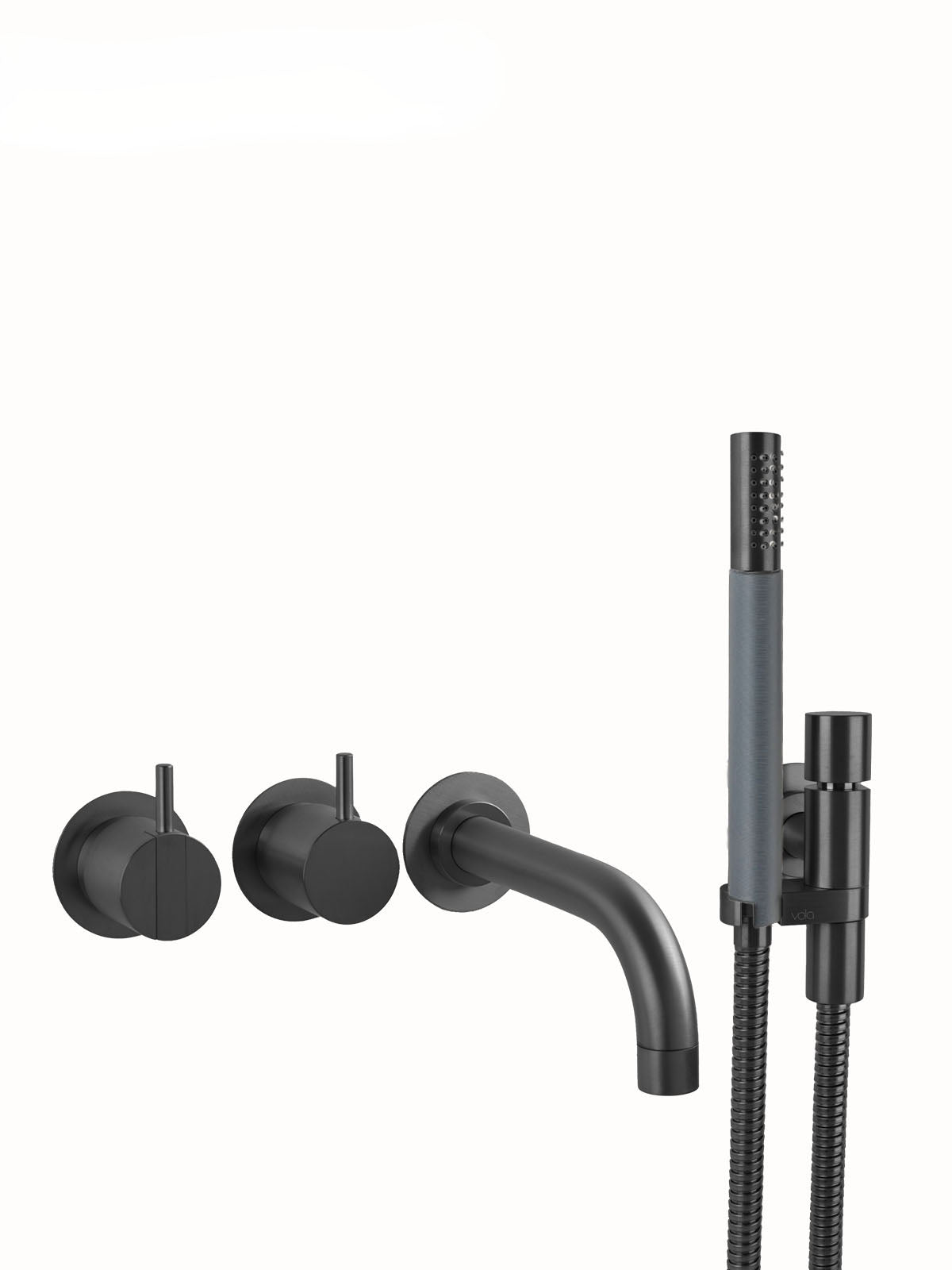 Vola Badewannen Set 2411C-071-61 schwarz gebürstet