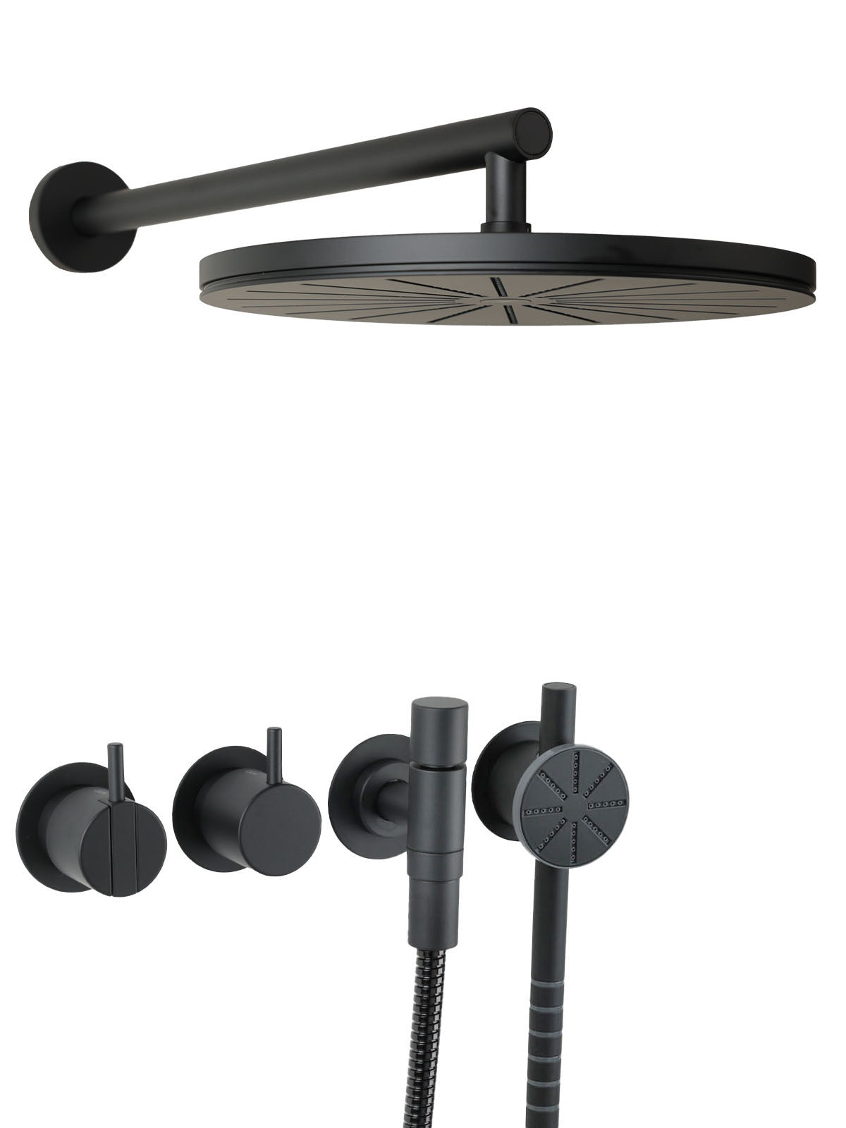 Vola Brausearmatur für Dusche 2471S-061-27 schwarz