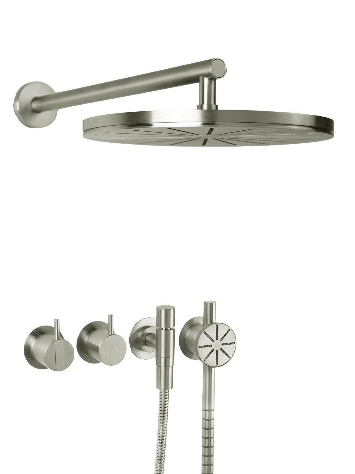 Vola Brausearmatur für Dusche 2471S-061-40 Edelstahl gebürstet
