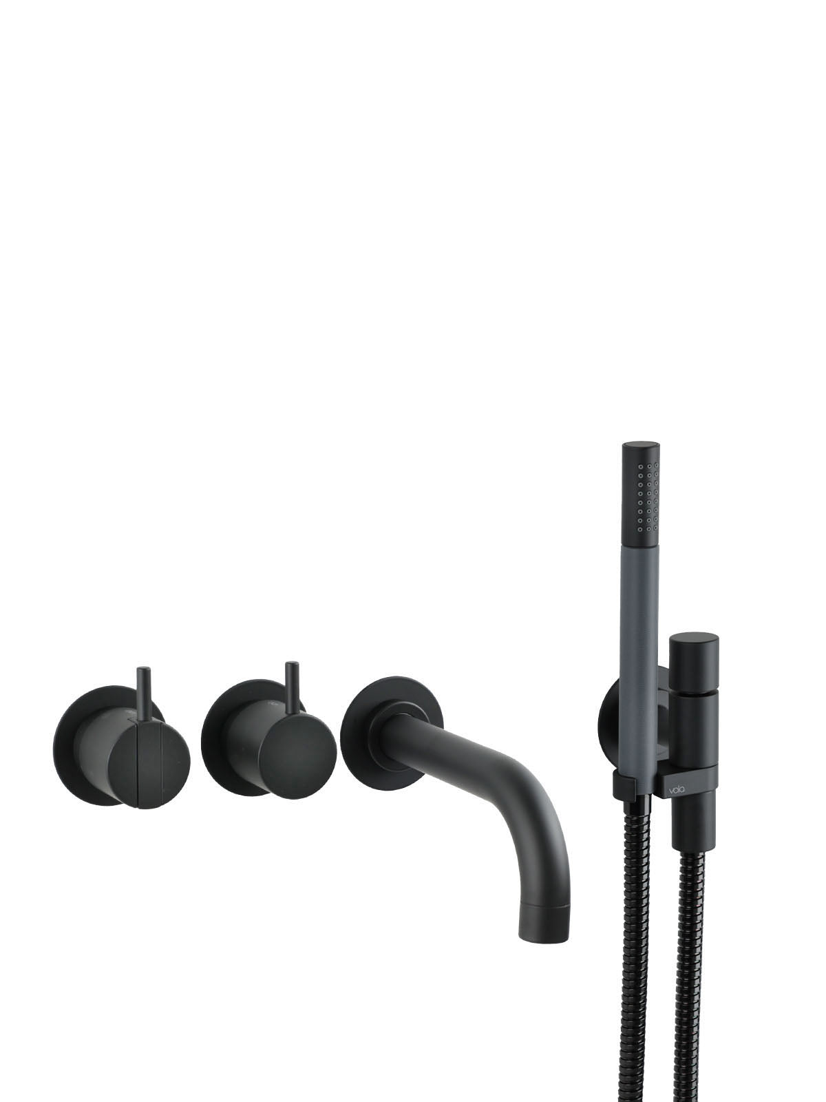Vola Badewannen Set 2411C-071-27 schwarz
