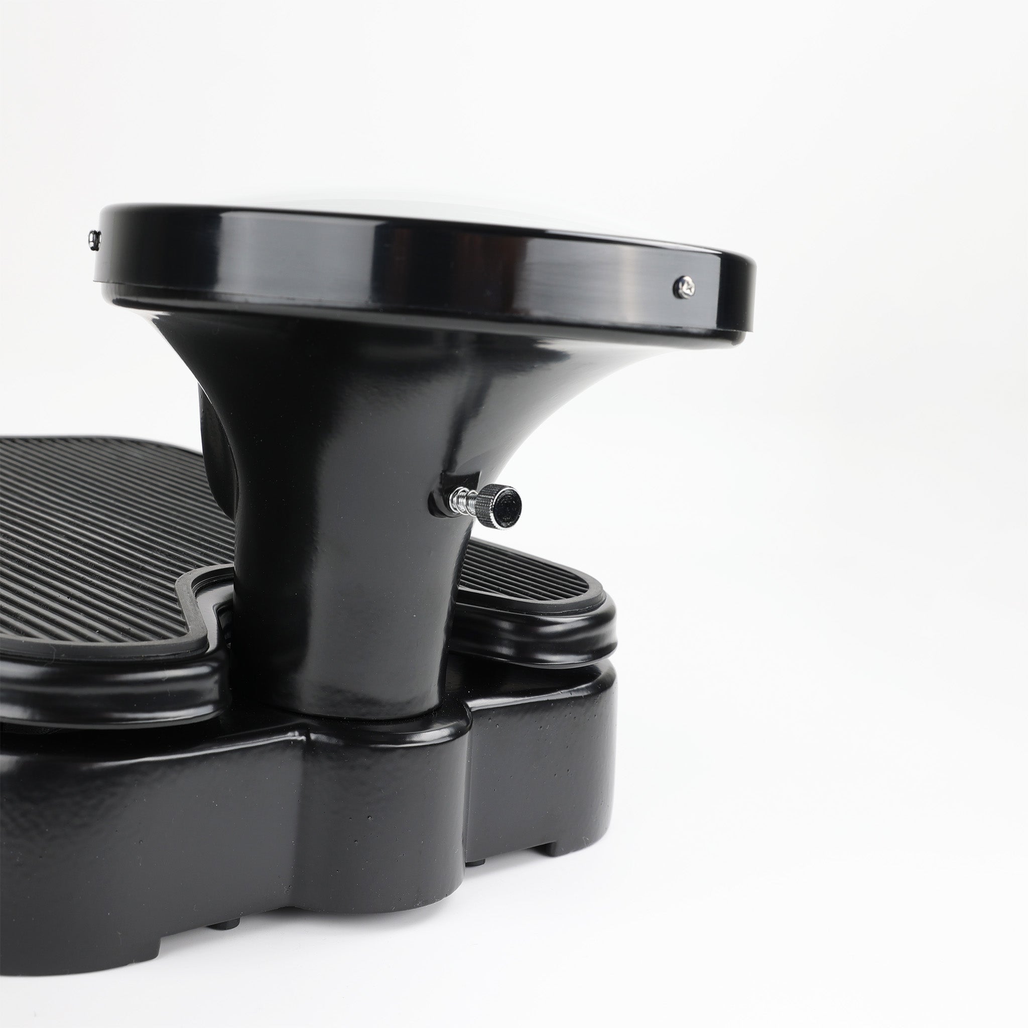 Zeitlose Wunder Personenwaage in schwarzer Ausführung mit großem Zifferblatt, Echtglasabdeckung und langlebiger Mechanik