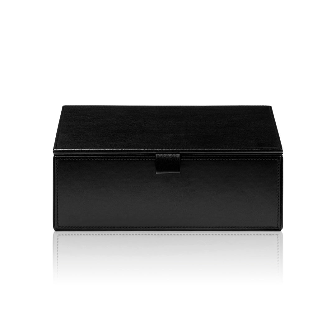 Decor Walther Brownie BMD2 Utensilienbox mit Deckel veganes Kunstleder Schwarz wasserfest