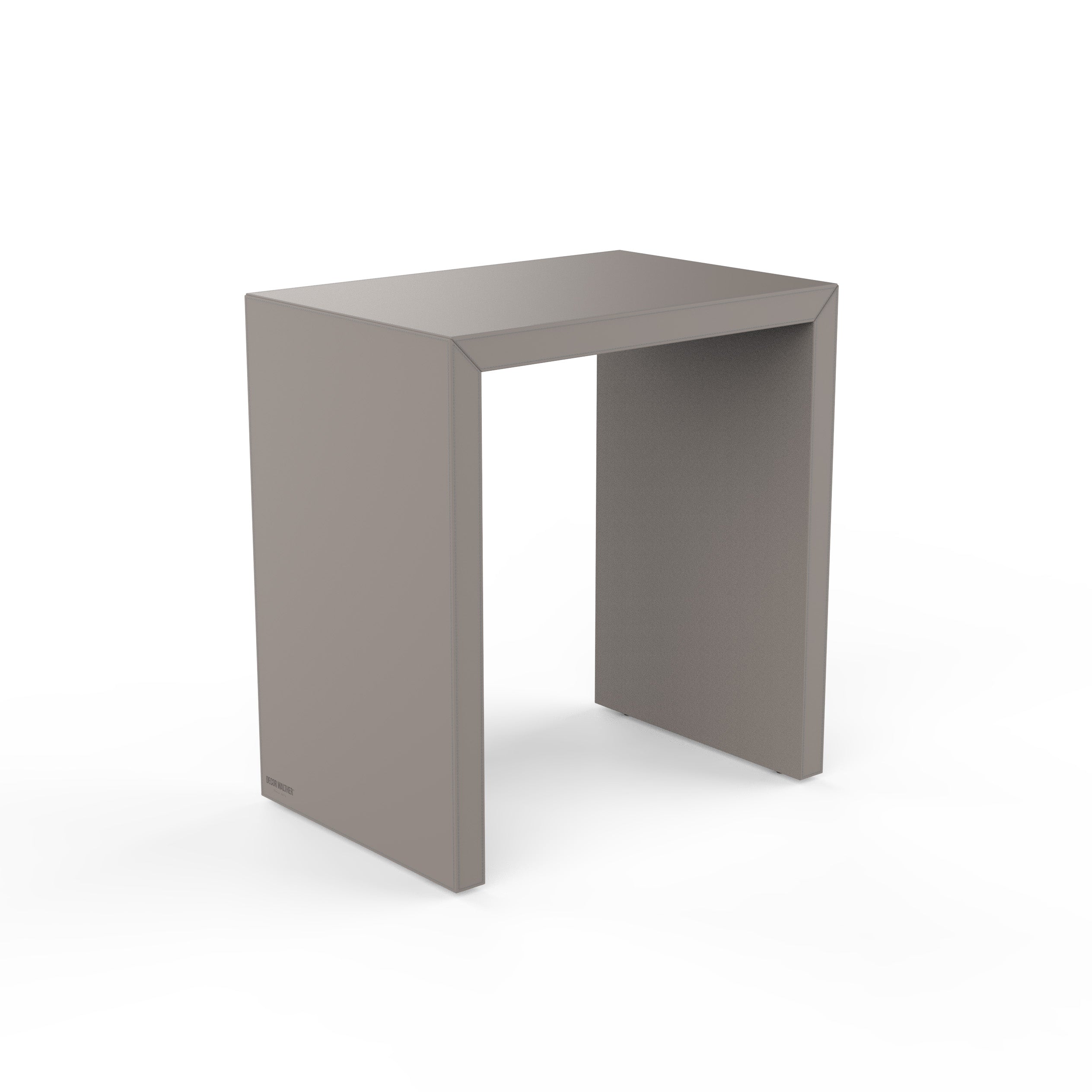 Decor Walther Brownie SIDE Badhocker Sitzhocker veganes Kunstleder Taupe wasserfest