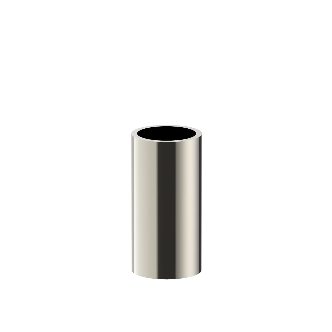 Poliertes Nickel PVD Zahnputzglas aus massivem Messing, Young Kollektion Fantini, hochwertiges Badezimmeraccessoire, gefertigt in Italien
