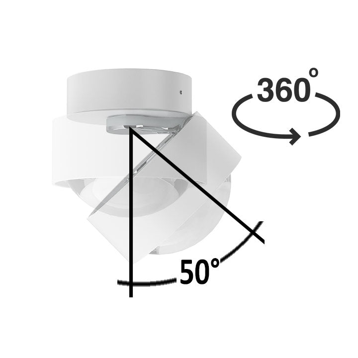 Deckenlampe Puk Mini Move - Weiß matt