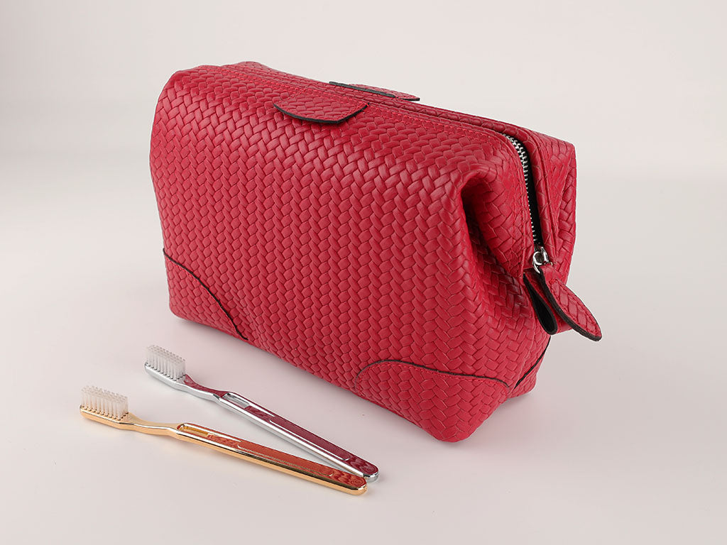Kulturtasche Mousetrap High (M) - flecht rot