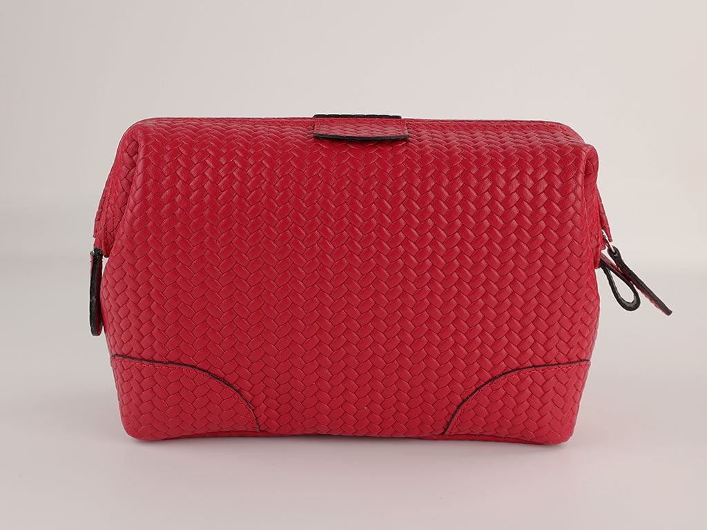 Toiletry bag Mousetrap High (M) - woven red