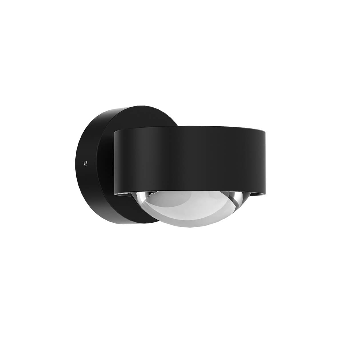 Moderne Wandleuchte PUK MINI WALL in mattschwarz - Flexible Badlampe mit dimmbarem Licht, perfekt als Spiegelleuchte oder indirekte Beleuchtung im Wohnzimmer