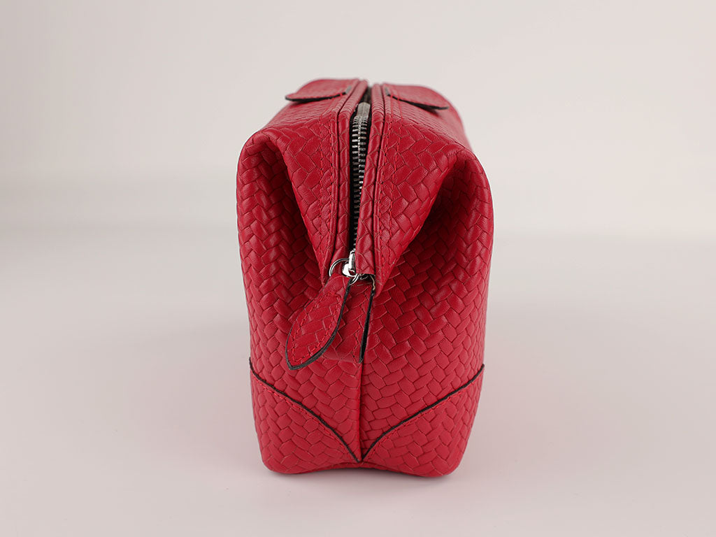 Toiletry bag Mousetrap High (M) - woven red