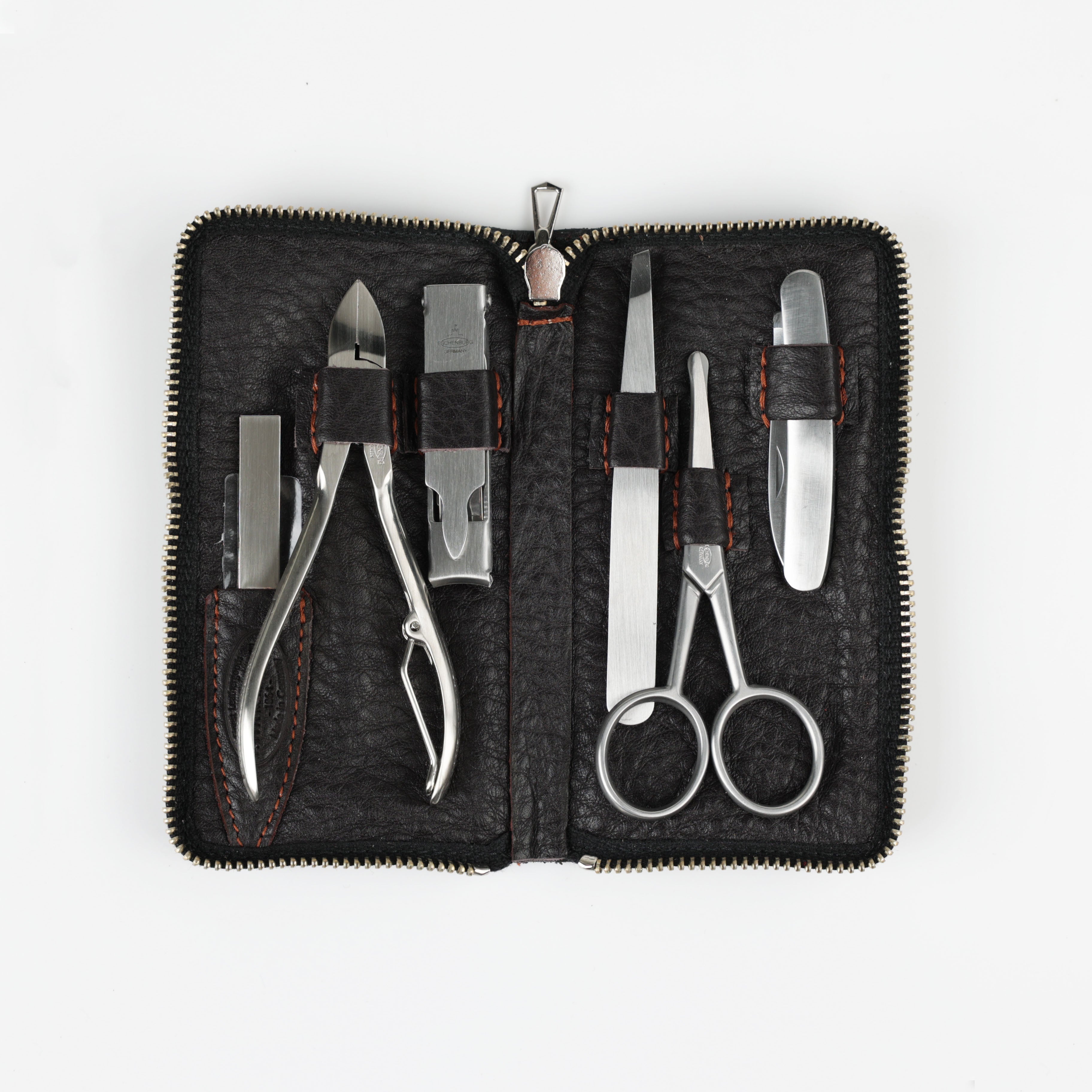 Nagelset F. Hammann braun Leder