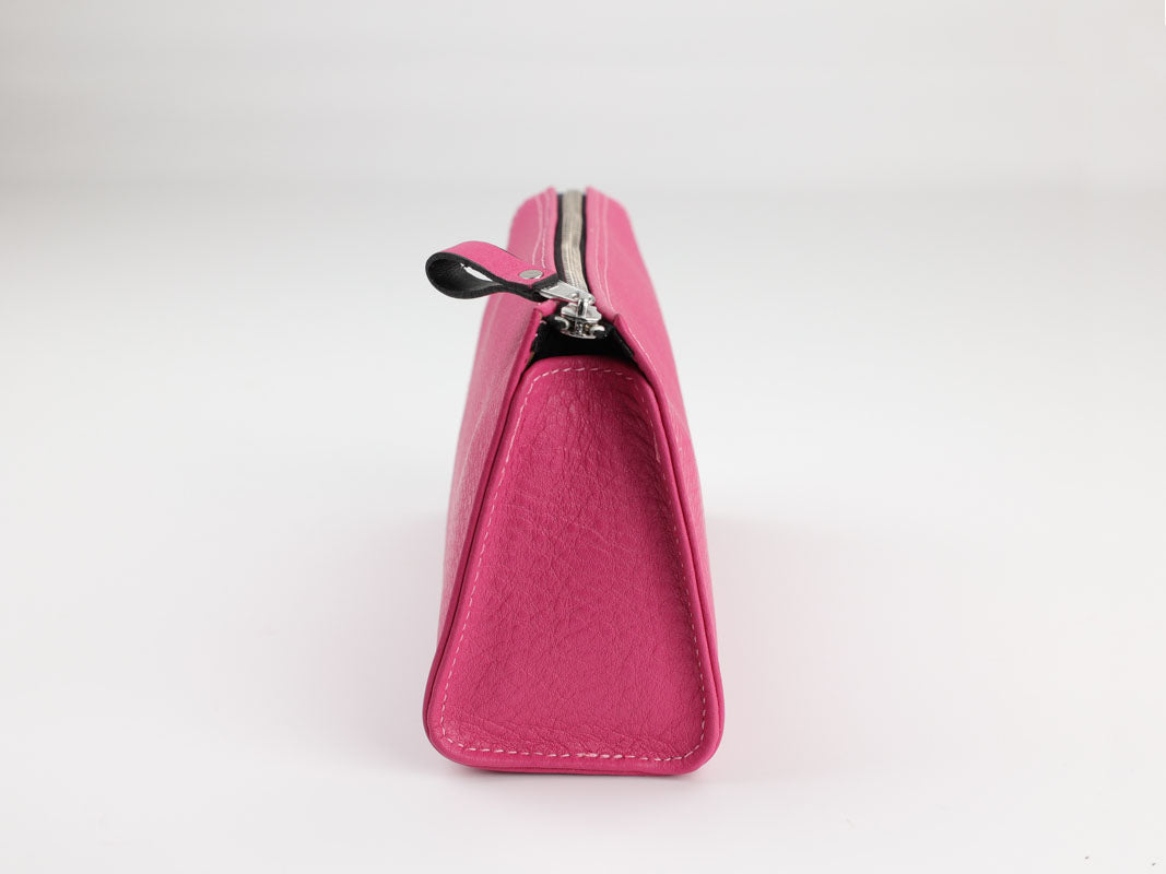 Kosmetiktasche mit Spiegel - pink