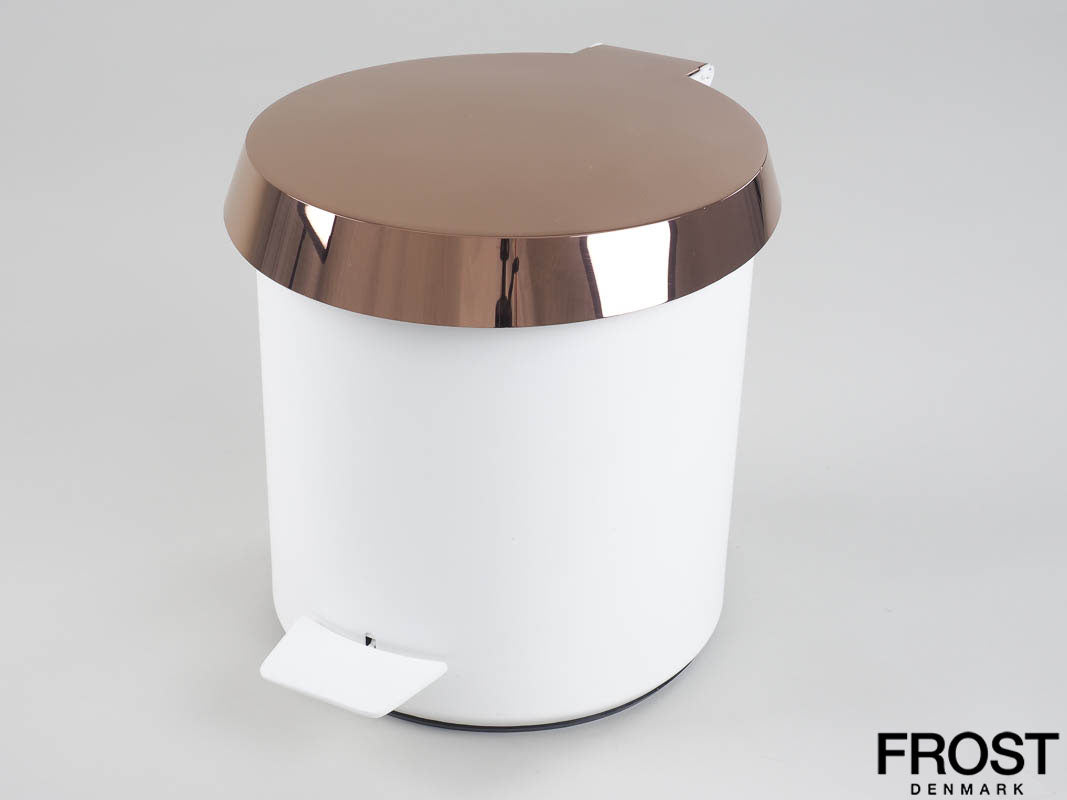 Pedal BIN 250 Treteimer FROST DENMARK weiß kupfer