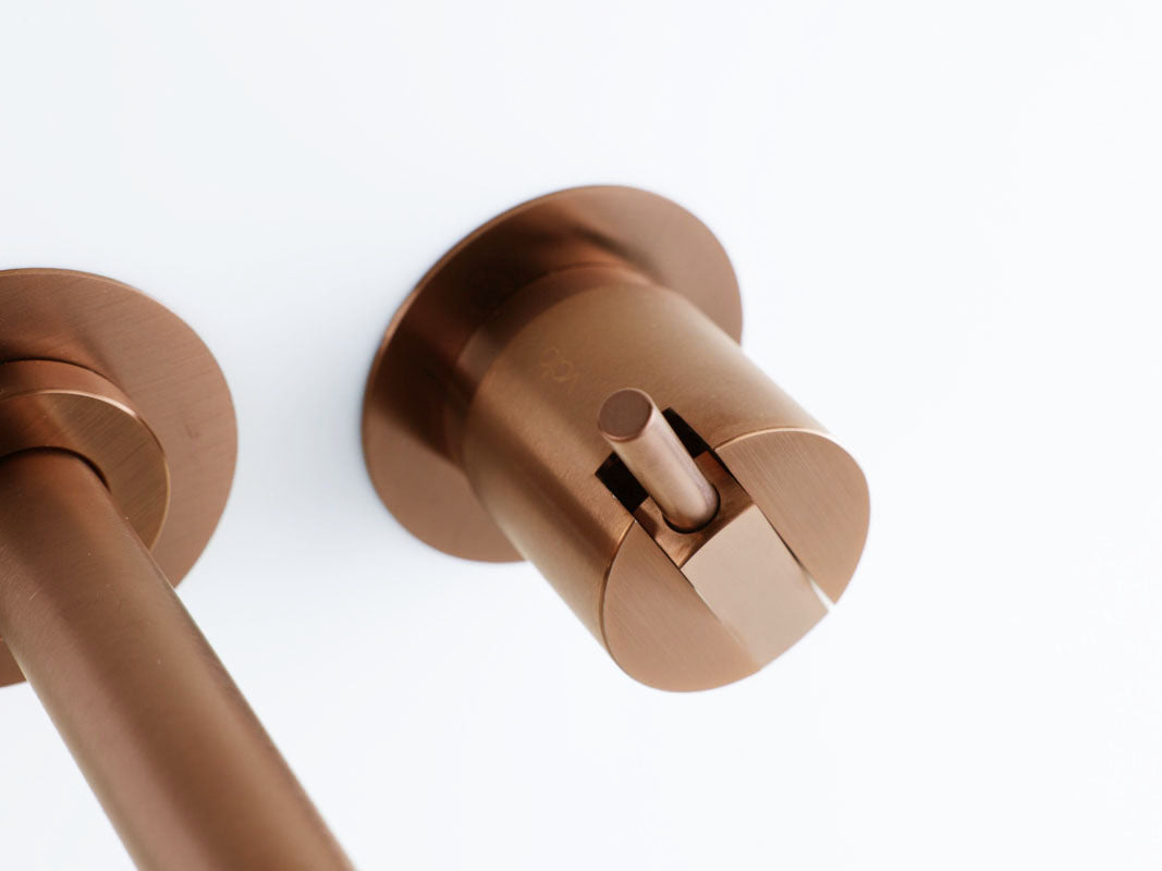Wandarmatur VOLA 121x kupfer gebürstet