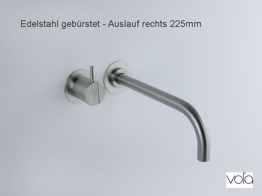 VOLA 121-40 Edelstahl gebürstet