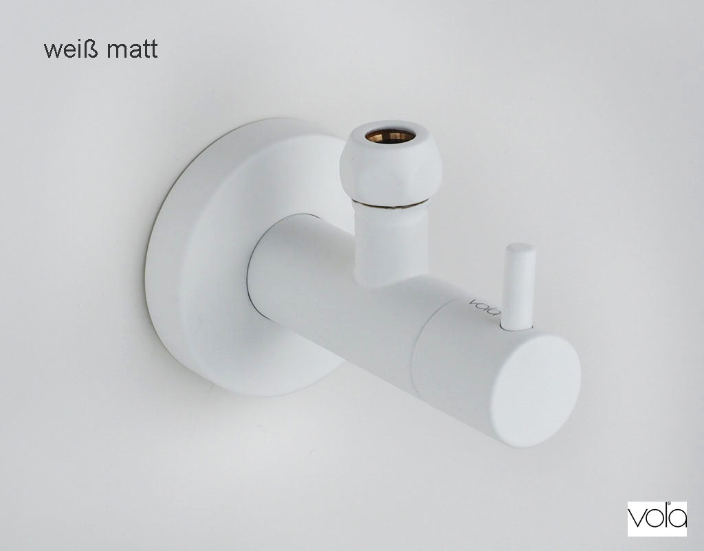 Eckventil VOLA S10-28 weiß matt