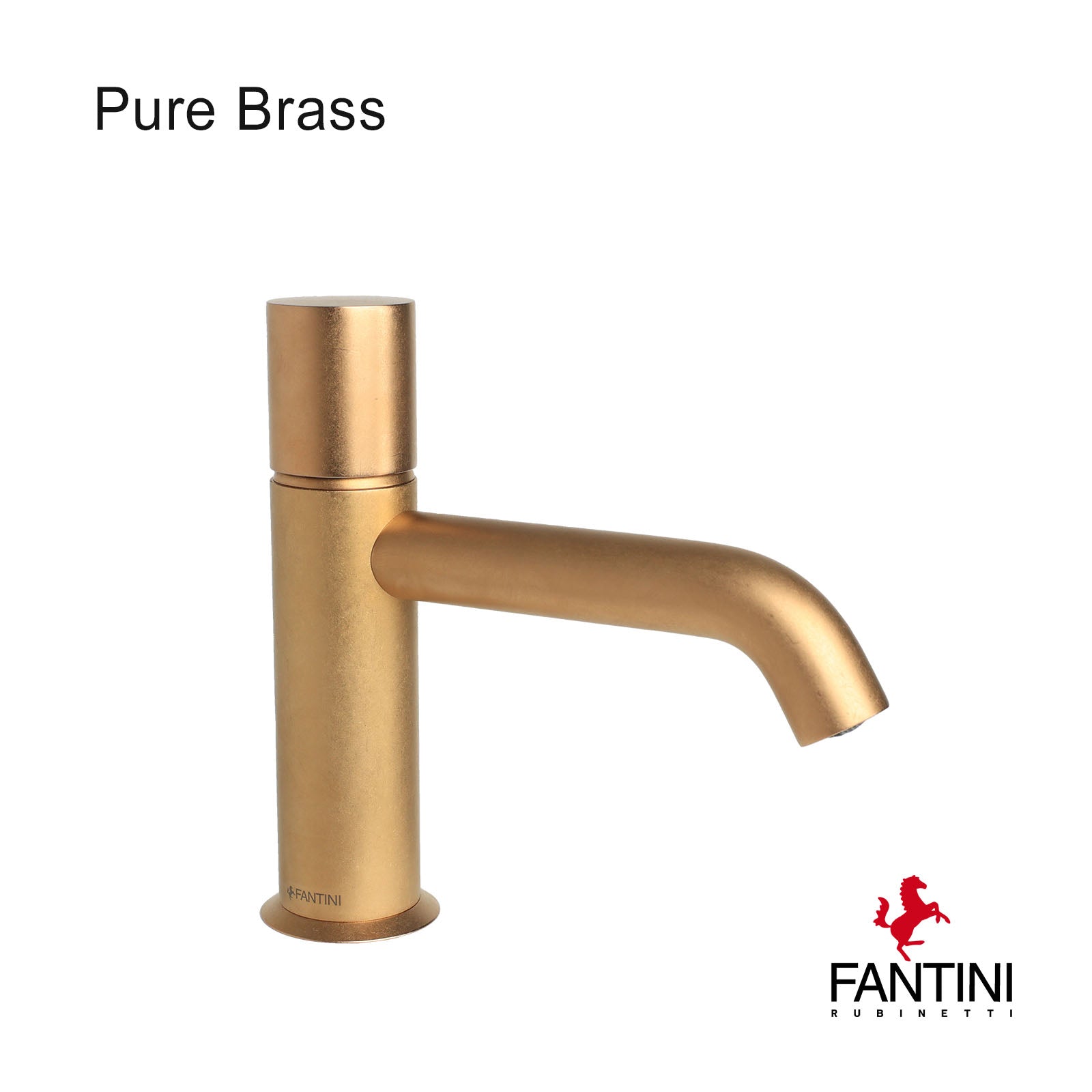 Waschtischmischer Fantini Nostromo 50 Q7 E903WF Pure Brass PVD
