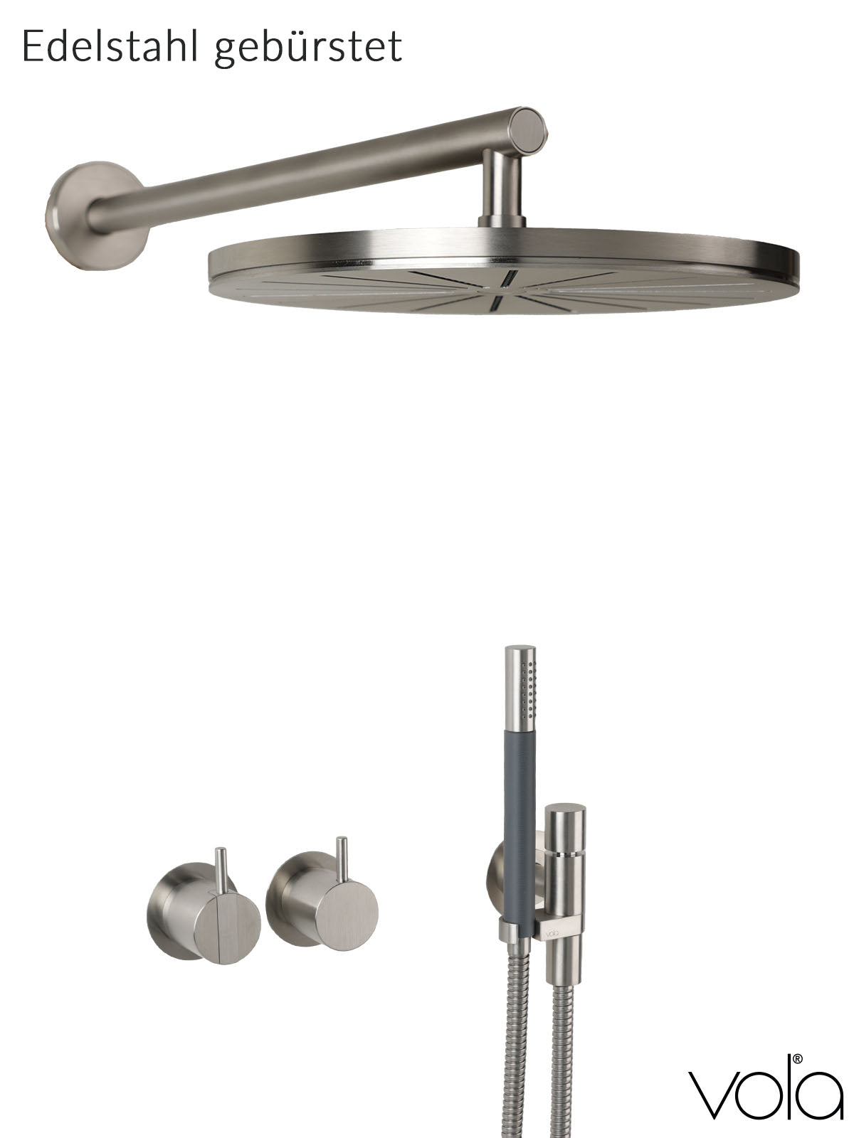 Vola Unterputzarmatur Dusche 2471-061-40 Edelstahl