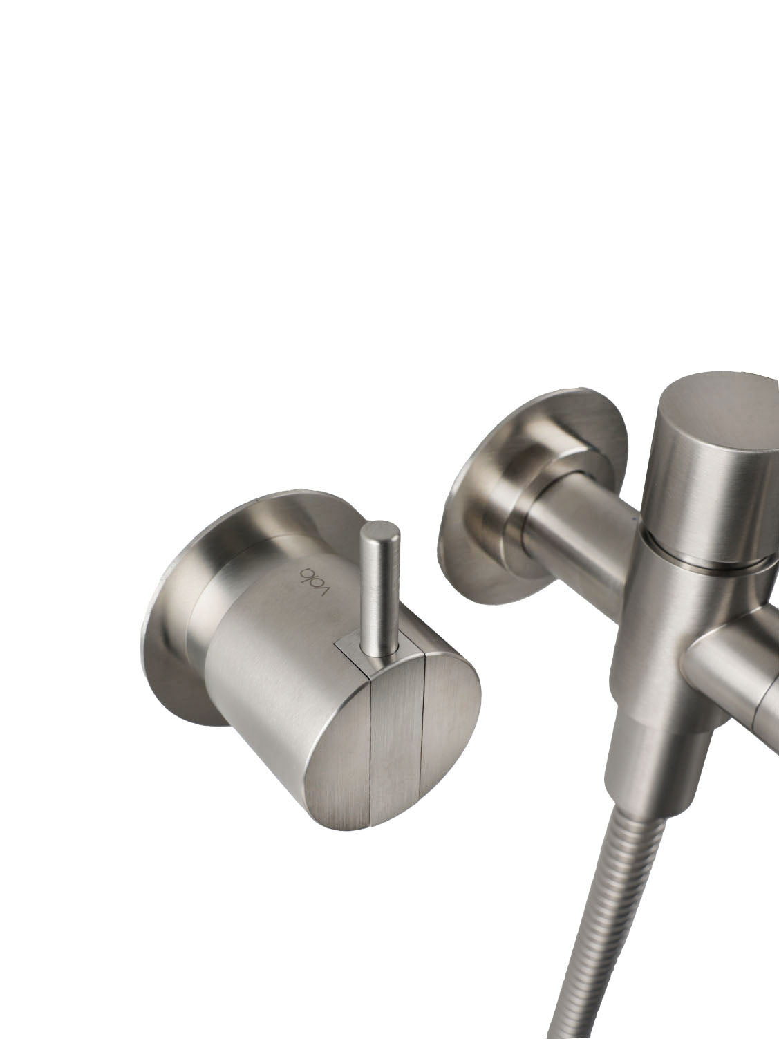 Vola Badewannenarmatur - Set 2141DT8-40 Edelstahl gebürstet